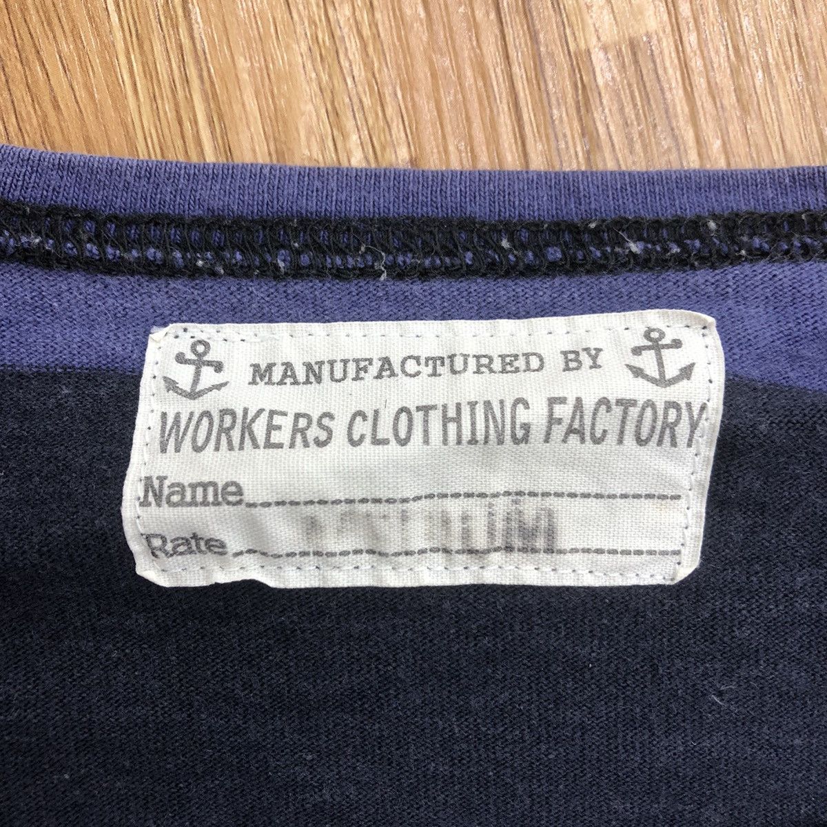 Vintage Vintage WORKERS CLOTHING FACTORY Natural Dye Tee Shirt Top Size US M / EU 48-50 / 2 - 4 Thumbnail