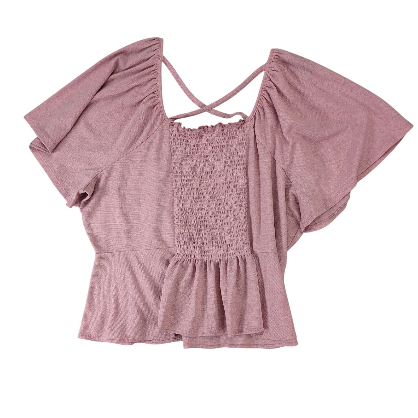 Other Love + Joy by FCT Pink Off-Shoulder Peasant Blouse Womens 3X Size 3XL / US 20-22 - 2 Thumbnail