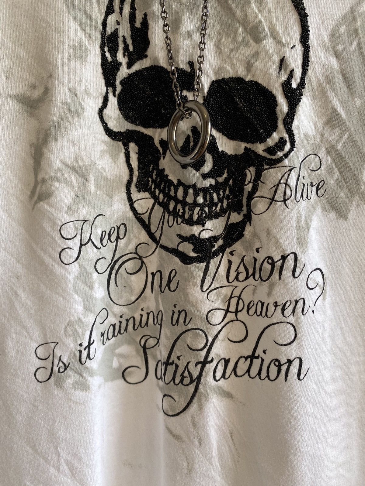 Hysteric Glamour Vintage y2k Spinash Double Layers Skull Necklace Long Shirt Size US L / EU 52-54 / 3 - 2 Thumbnail