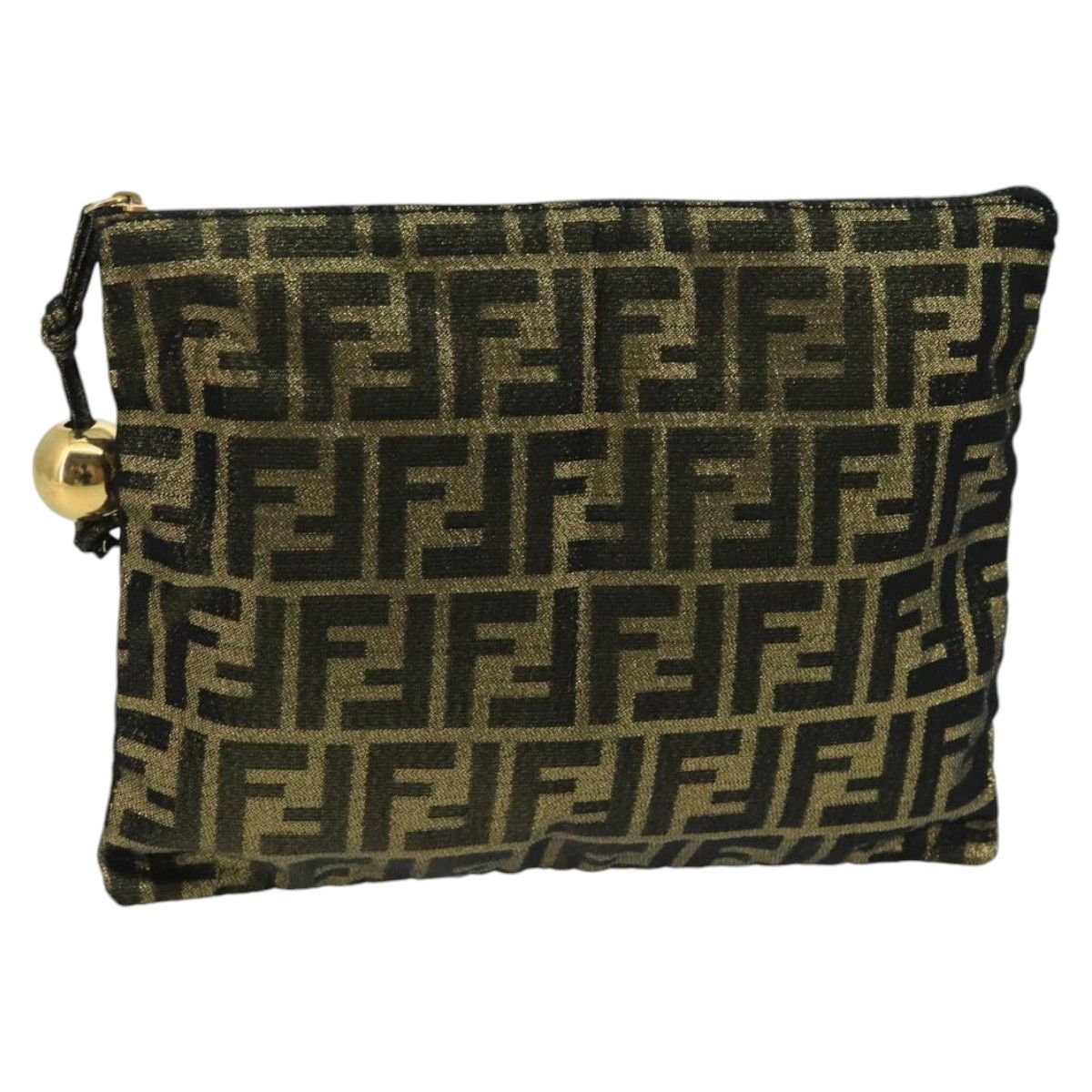 Fendi Fendi Vintage Zip Pouch Zucca Canvas Size ONE SIZE - 1 Thumbnail