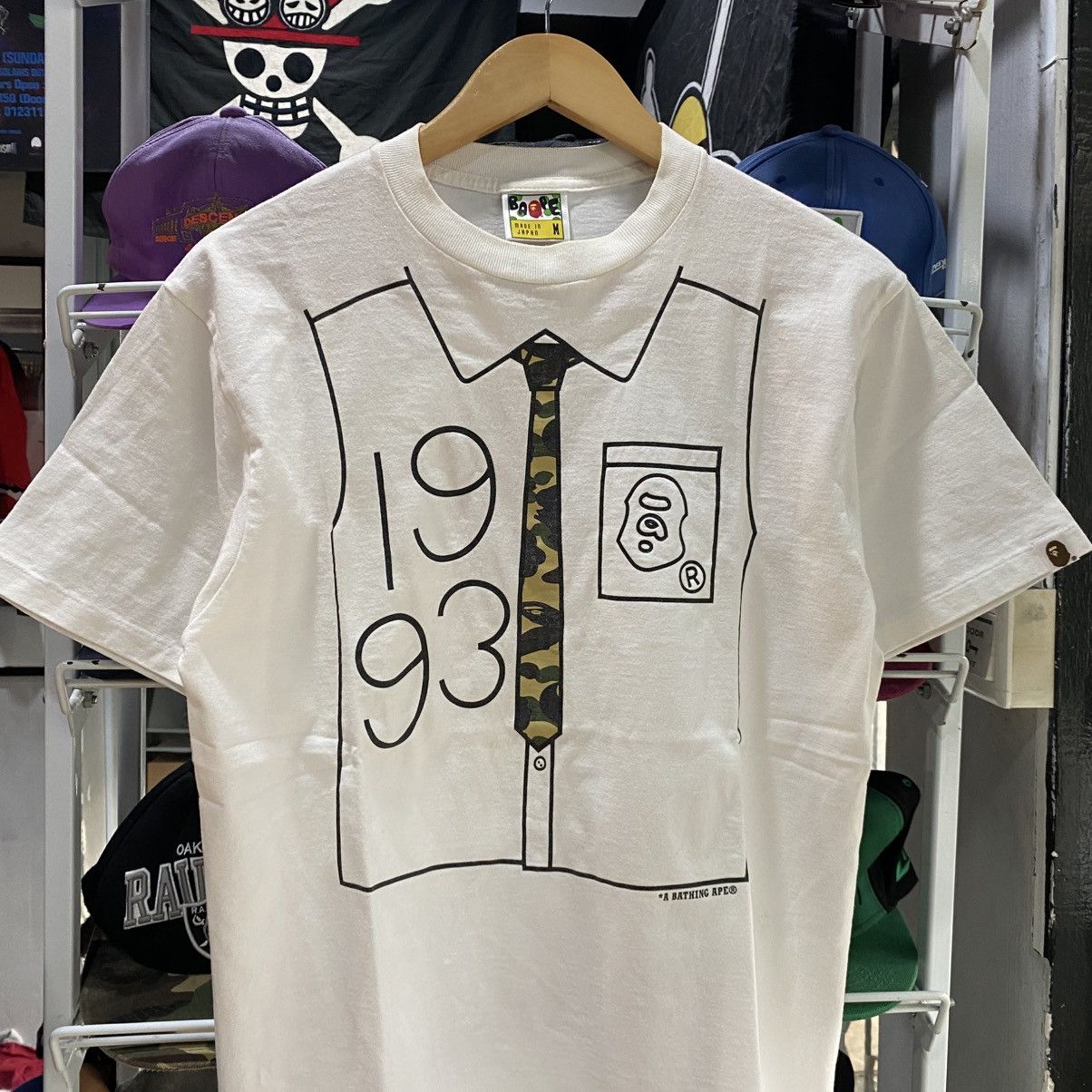 Bape × Nigo RARE OG Bape Tie Design Shirt Tee (2009) Size US M / EU 48-50 / 2 - 3 Thumbnail