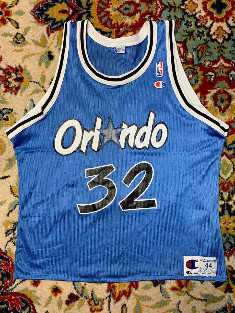Champion × NBA Vintage champion orlando magic O'neal nba jersey size 44 L Size US L / EU 52-54 / 3 - 1 Thumbnail