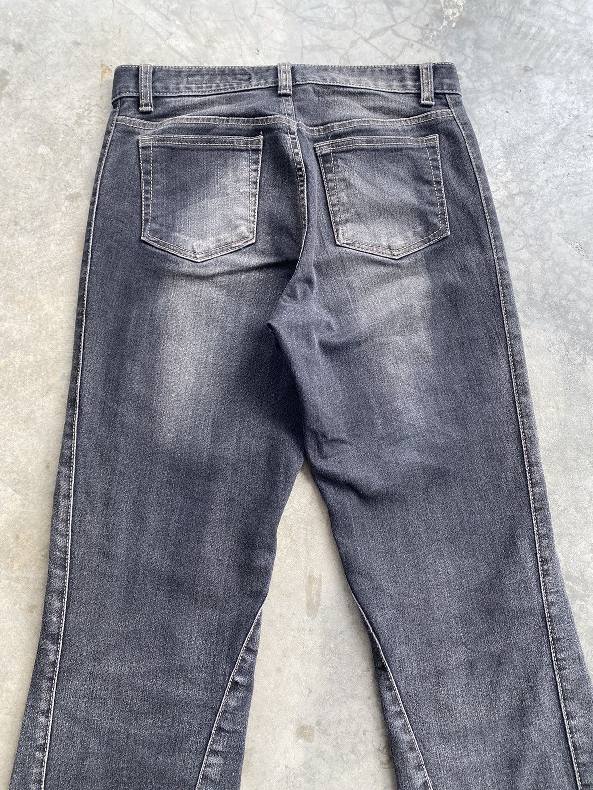 Hysteric Glamour × Japanese Brand Flare Jeans Japanese Blue Jam Grunge Denim Size US 27 - 15 Thumbnail