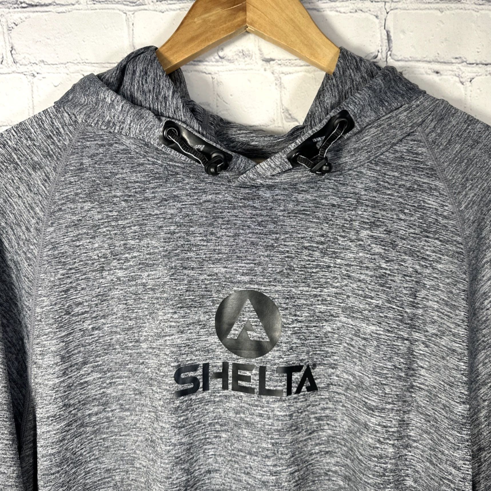 Vintage Shelta Fishing Shirt Hooded XL Gray UPF 50 Outdoor Long Sleeve Heathered Size US XL / EU 56 / 4 - 5 Thumbnail