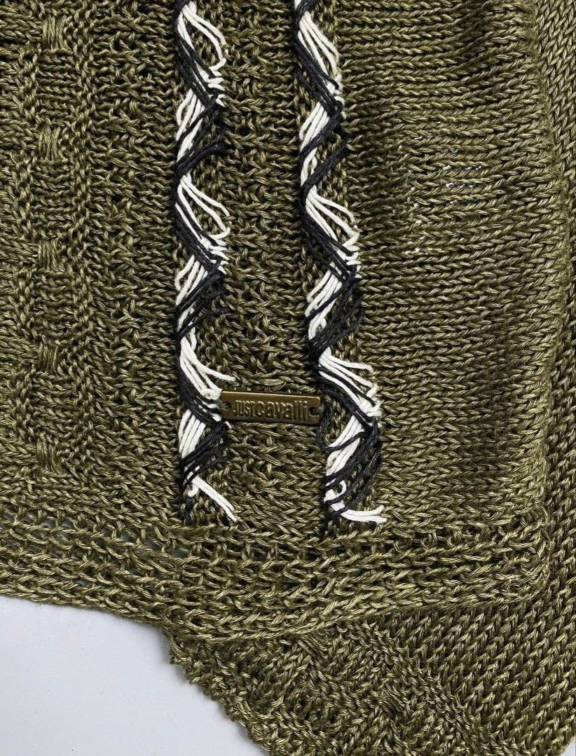Roberto Cavalli Vintage Roberto Cavalli Linen Knit Sweater Size US L / EU 52-54 / 3 - 5 Thumbnail