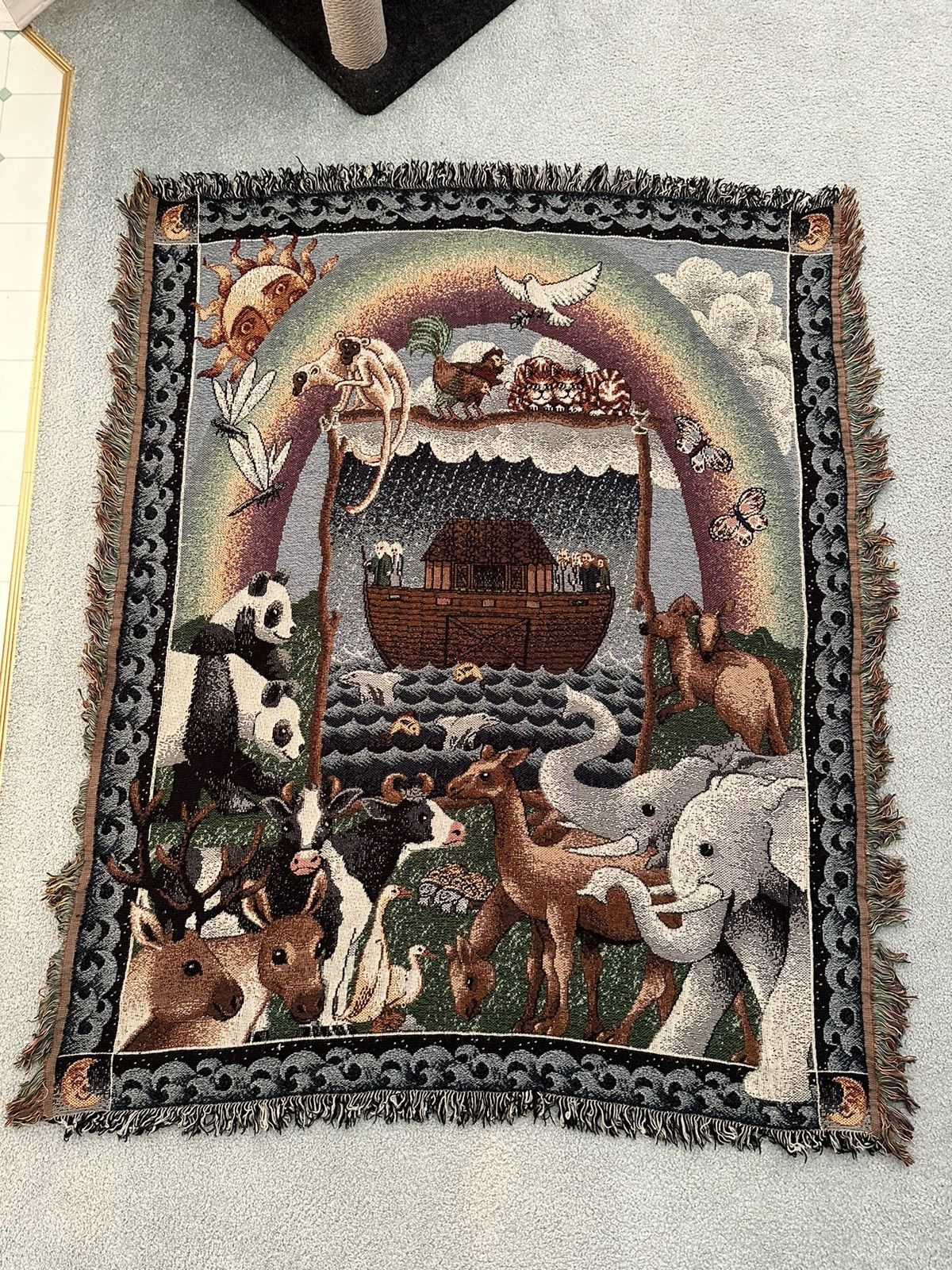 Vintage Noah’s Arc Vintage Knit Rug Size ONE SIZE - 1 Thumbnail