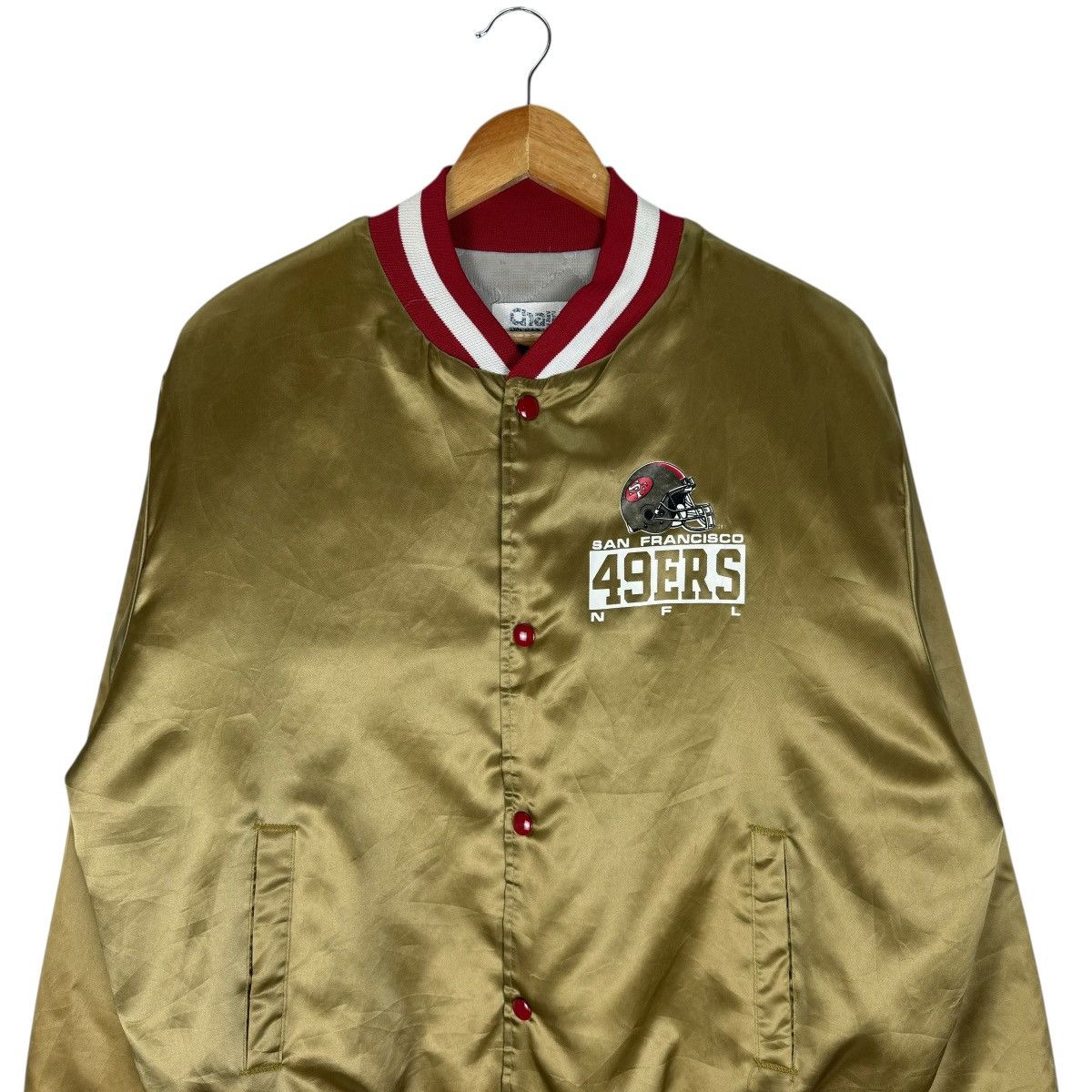 Chalk Line ⚡️SAN FRANCISCO 49ERS NFL VARSITY JACKET Size US L / EU 52-54 / 3 - 4 Thumbnail
