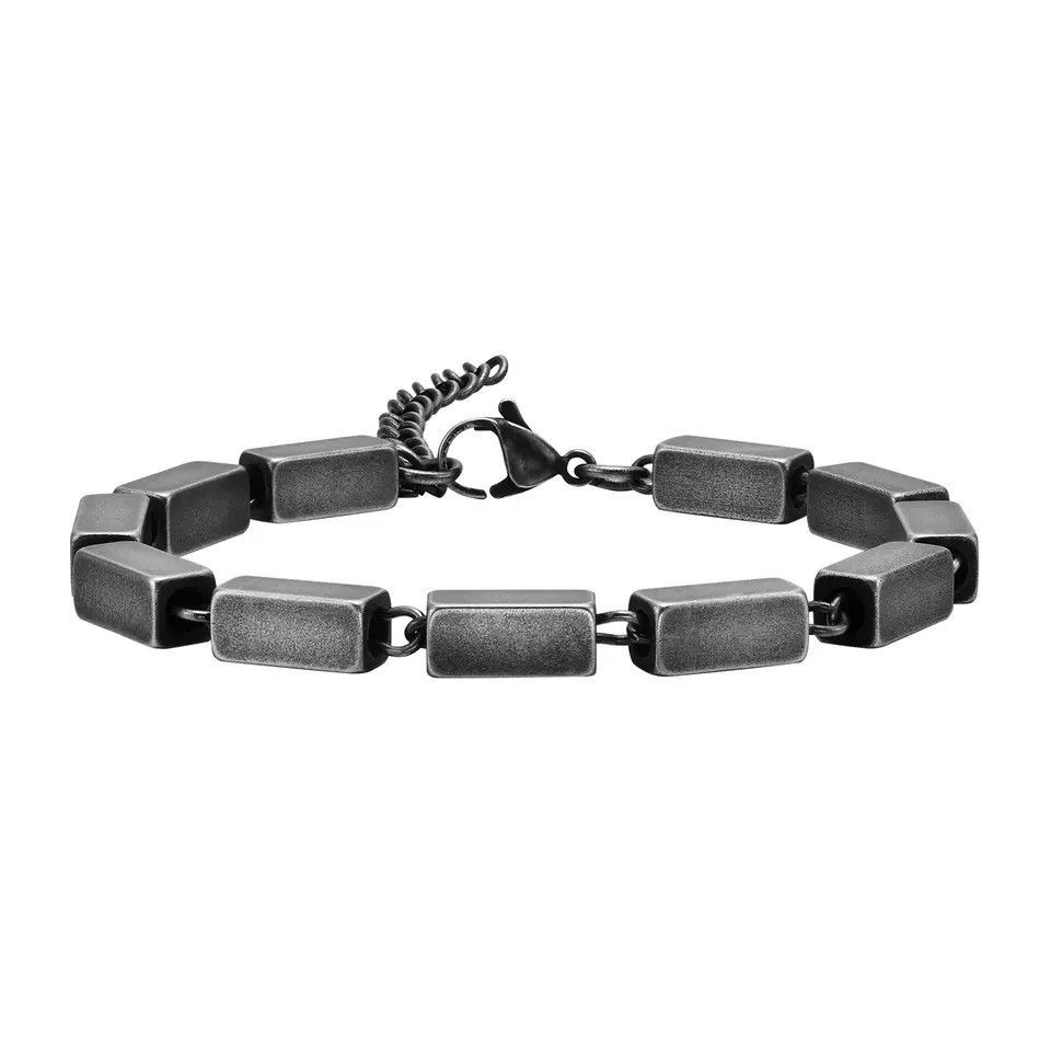 Other Stainless Steel Square Wristband Bracelet Handmade Size ONE SIZE - 2 Thumbnail
