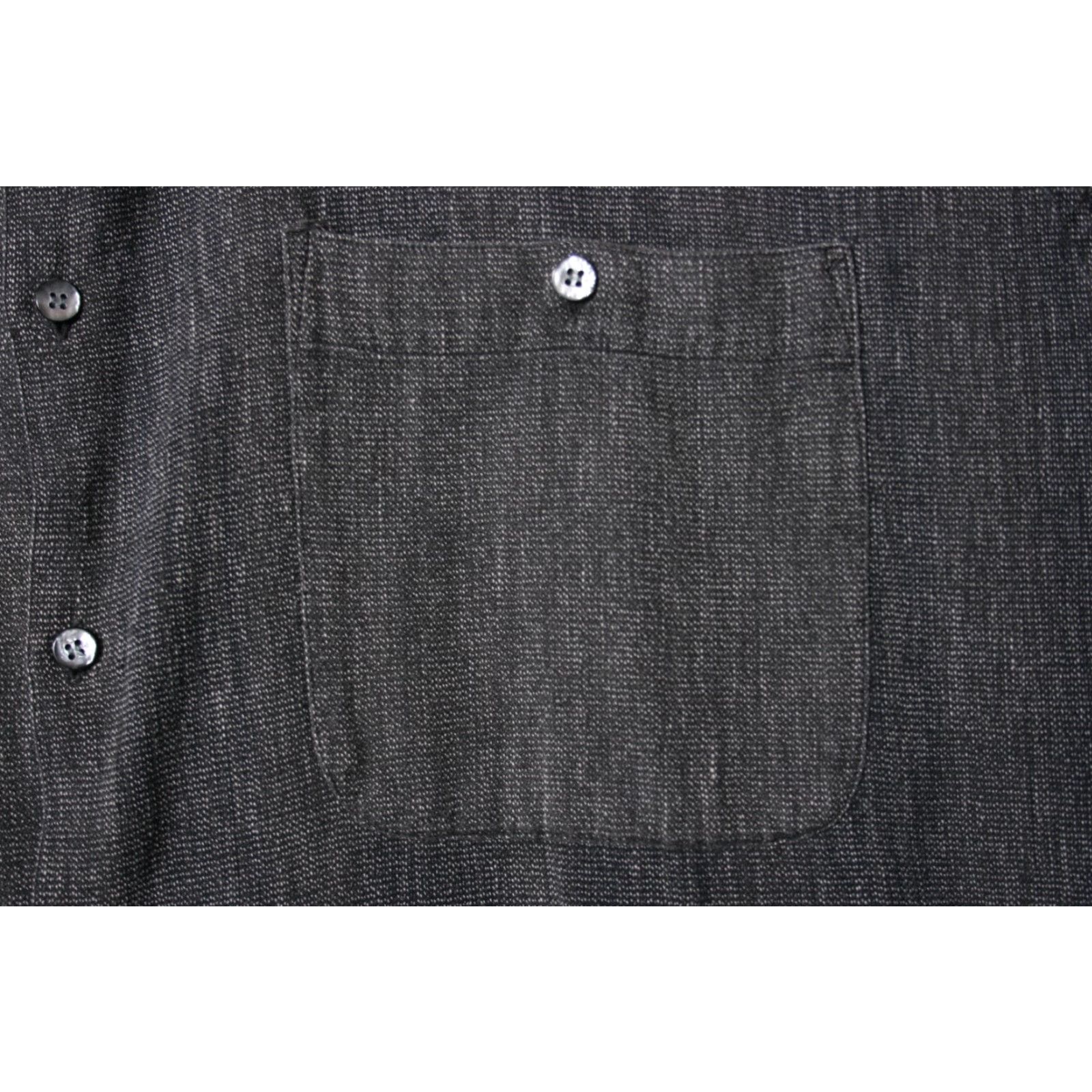Members Only VINTAGE Members Only Shirt XL Black Cotton L/S Band Collar Men Size US XL / EU 56 / 4 - 3 Thumbnail