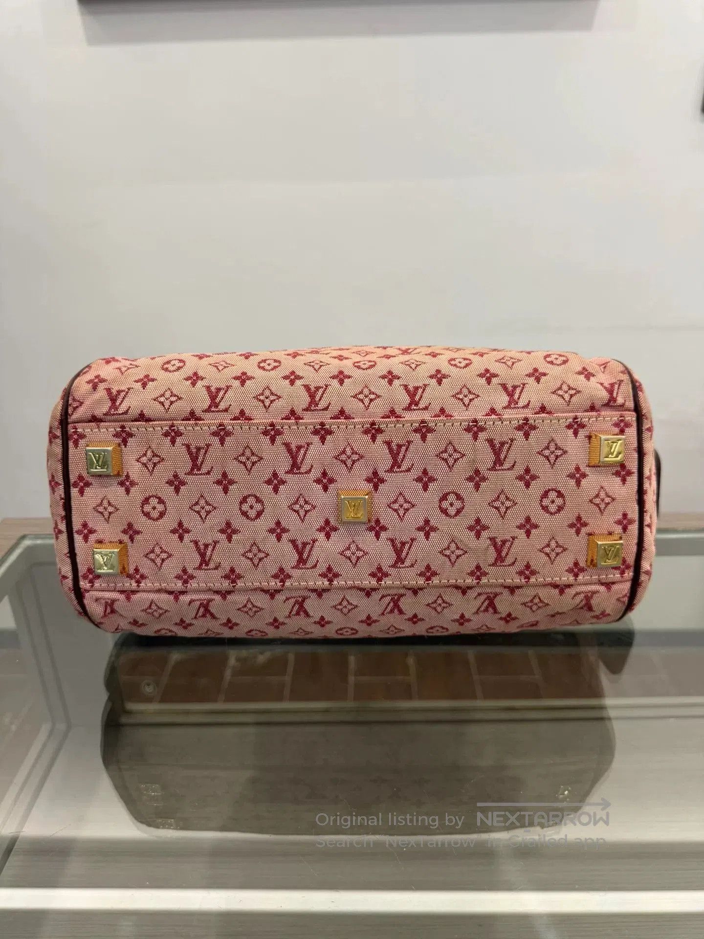 Louis Vuitton Louis Vuitton Pink Denim Logo Boston Bag. Size ONE SIZE - 5 Thumbnail