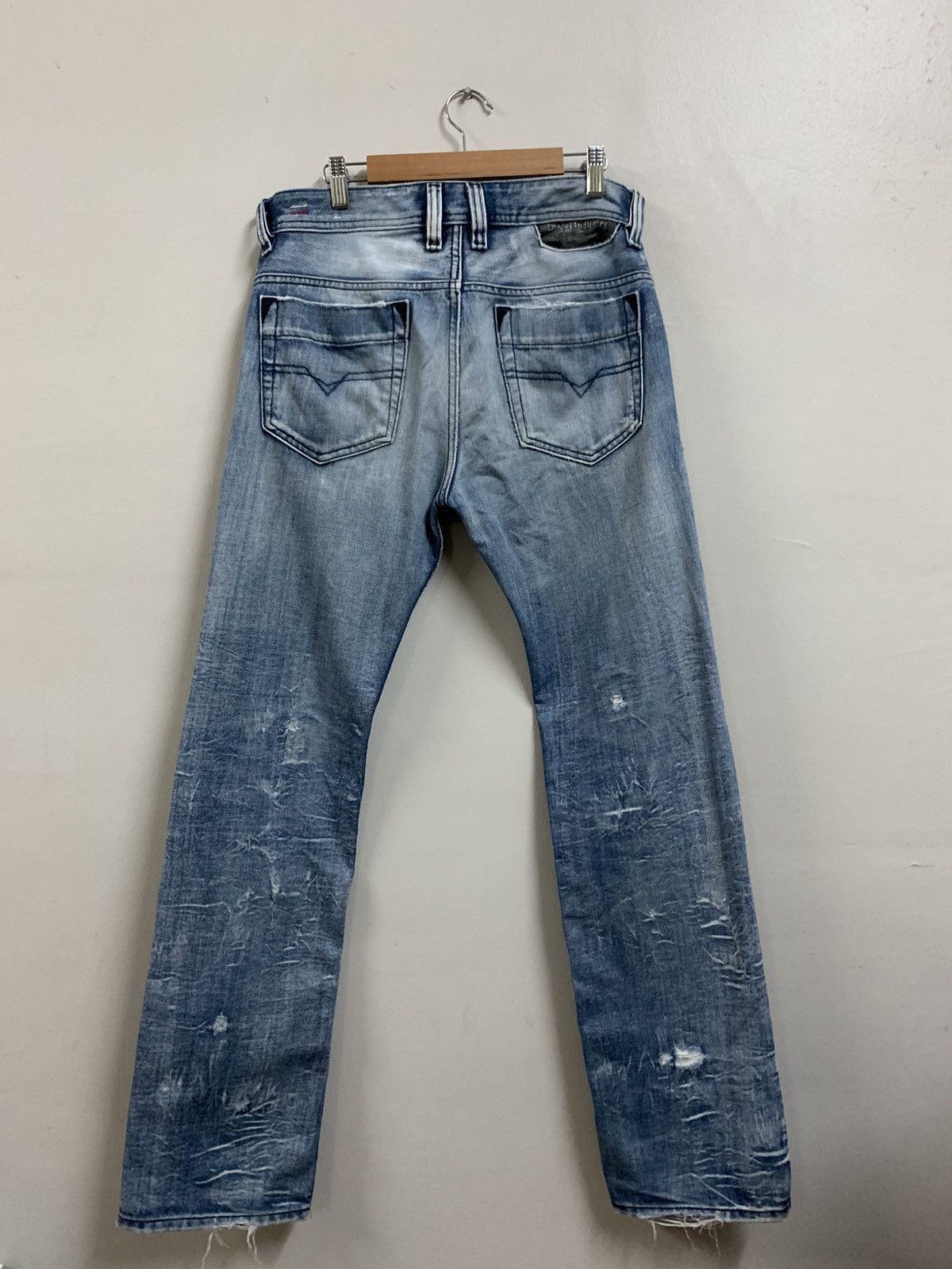 Diesel Made in Italy Punk Distressed Diesel Safado Jeans Size US 34 / EU 50 - 2 Thumbnail