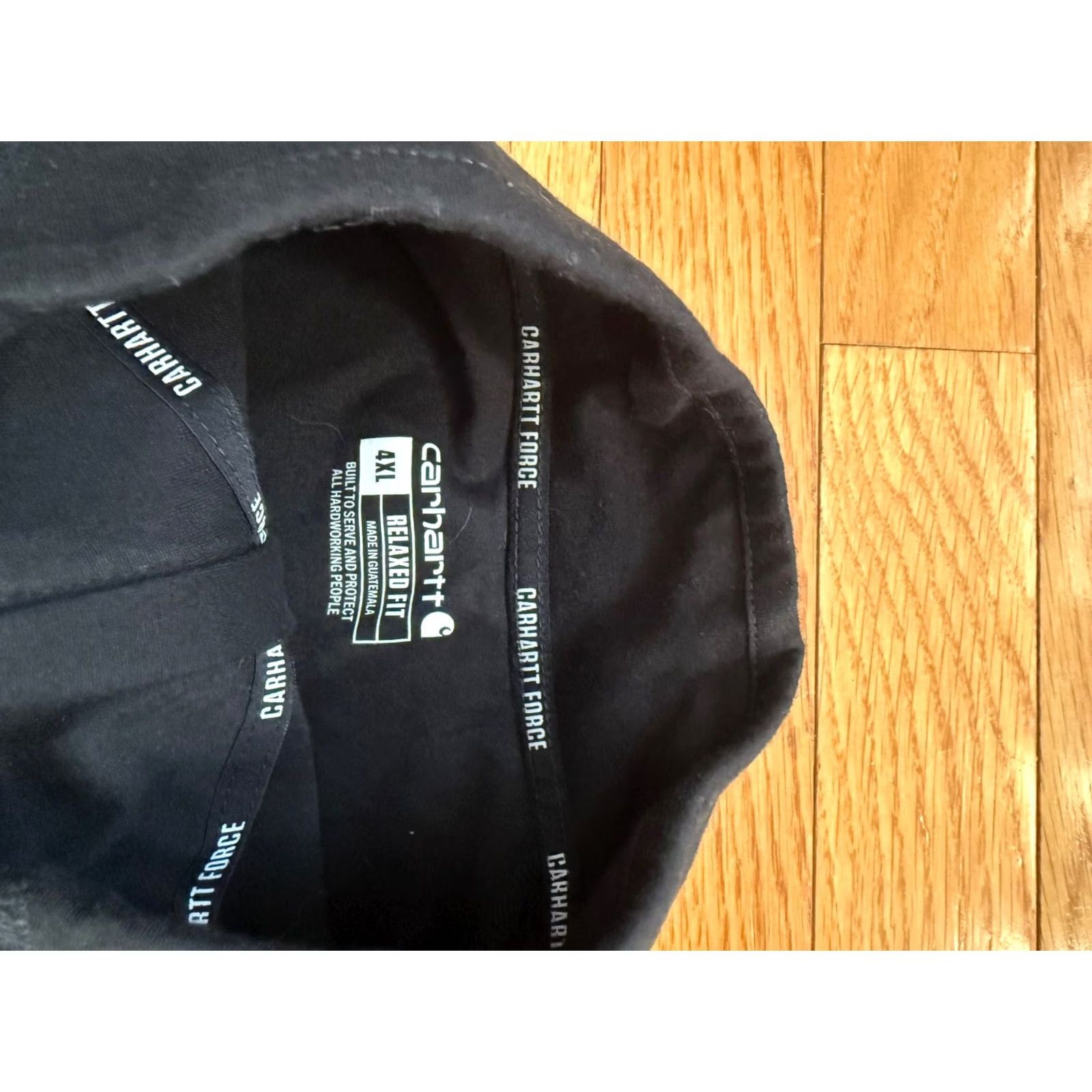 Carhartt Carhartt Long Sleeve Quarter Zip Shirt BLACK Mens 4XL Size US XXL / EU 58 / 5 - 4 Thumbnail