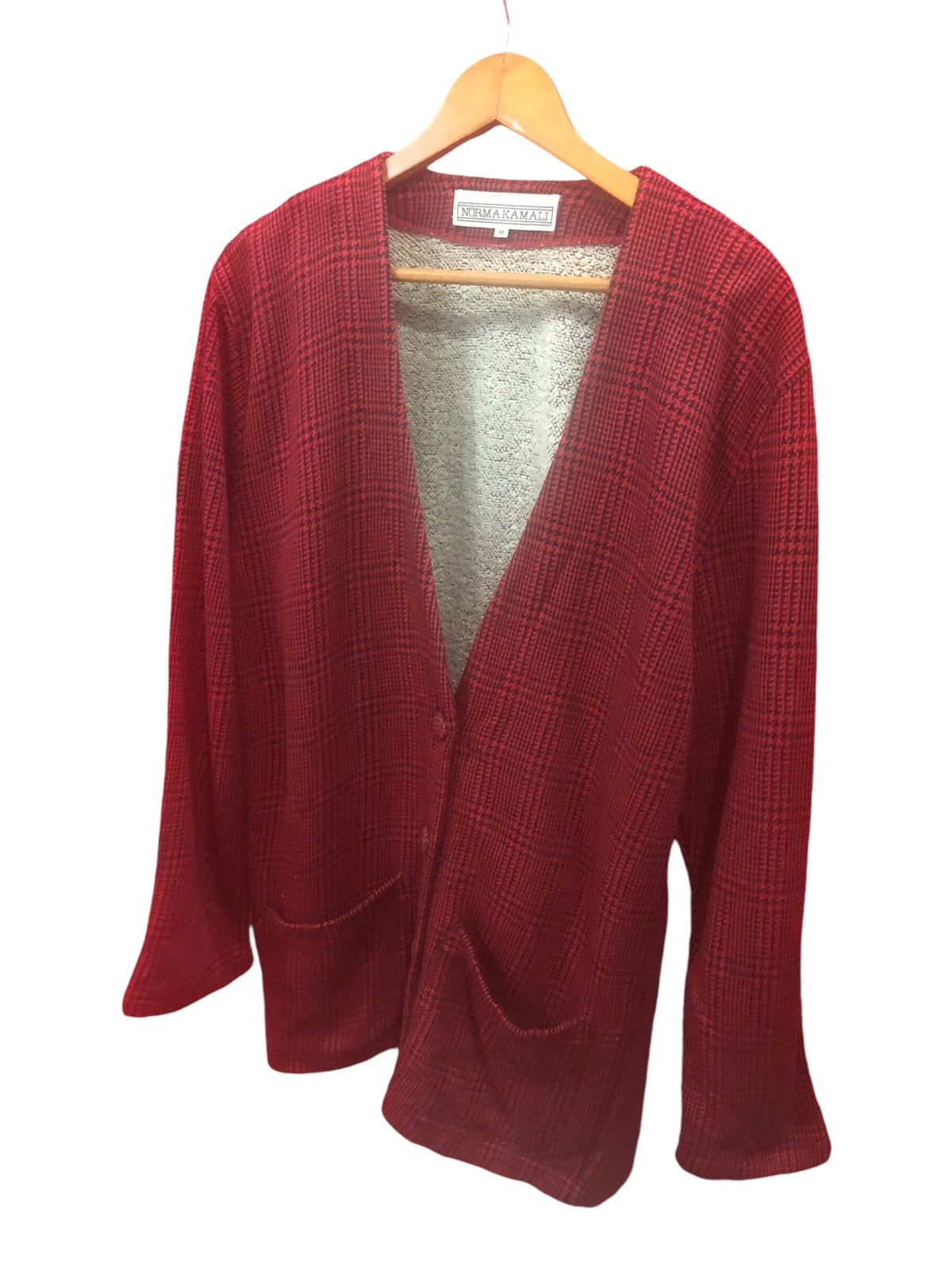 Norma Kamali × Vintage Nice!!Vintage Norma Kamali Red Jacket Size M / US 6-8 / IT 42-44 - 3 Thumbnail