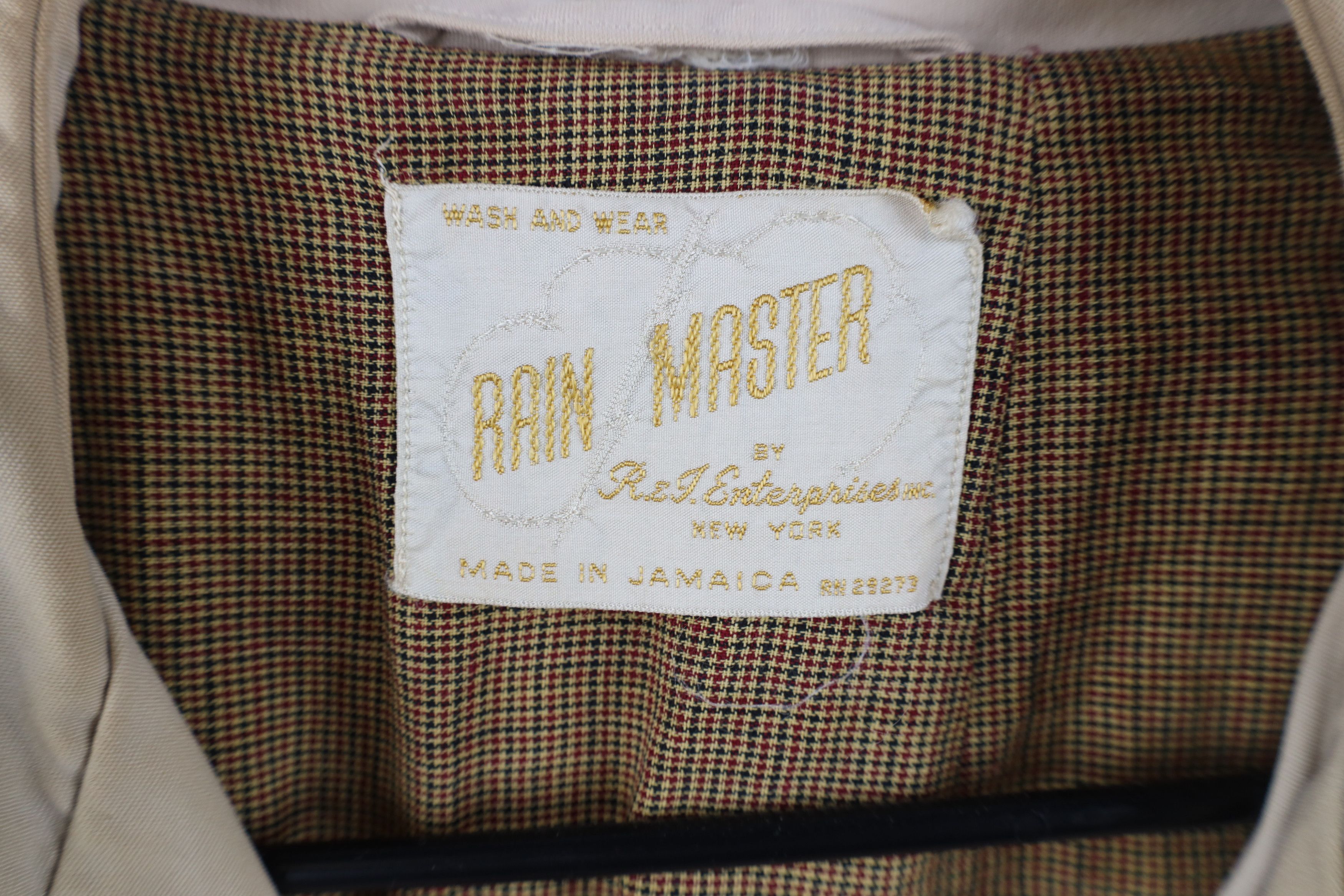 Vintage Vintage 60s 70s Streetwear Trench Coat Rain Jacket Beige Tan Size US L / EU 52-54 / 3 - 10 Thumbnail