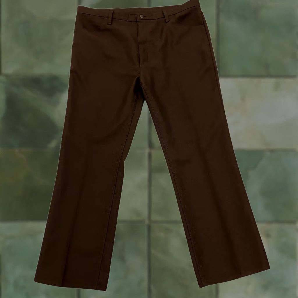 Wrangler Vintage Wrangler Trousers 40W 30L Brown Straight Leg 82BN Smart Casual Mens Size US 40 / EU 56 - 1 Thumbnail