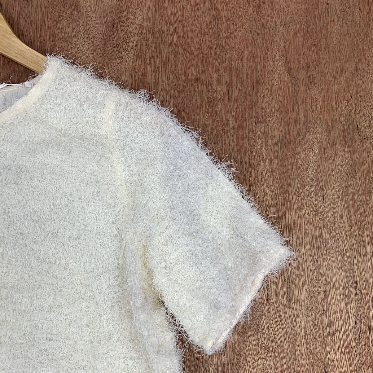Homespun Knitwear × Vintage Retro Girl Mohair Furr fabric Sweatshirt Size S / US 4 / IT 40 - 5 Thumbnail