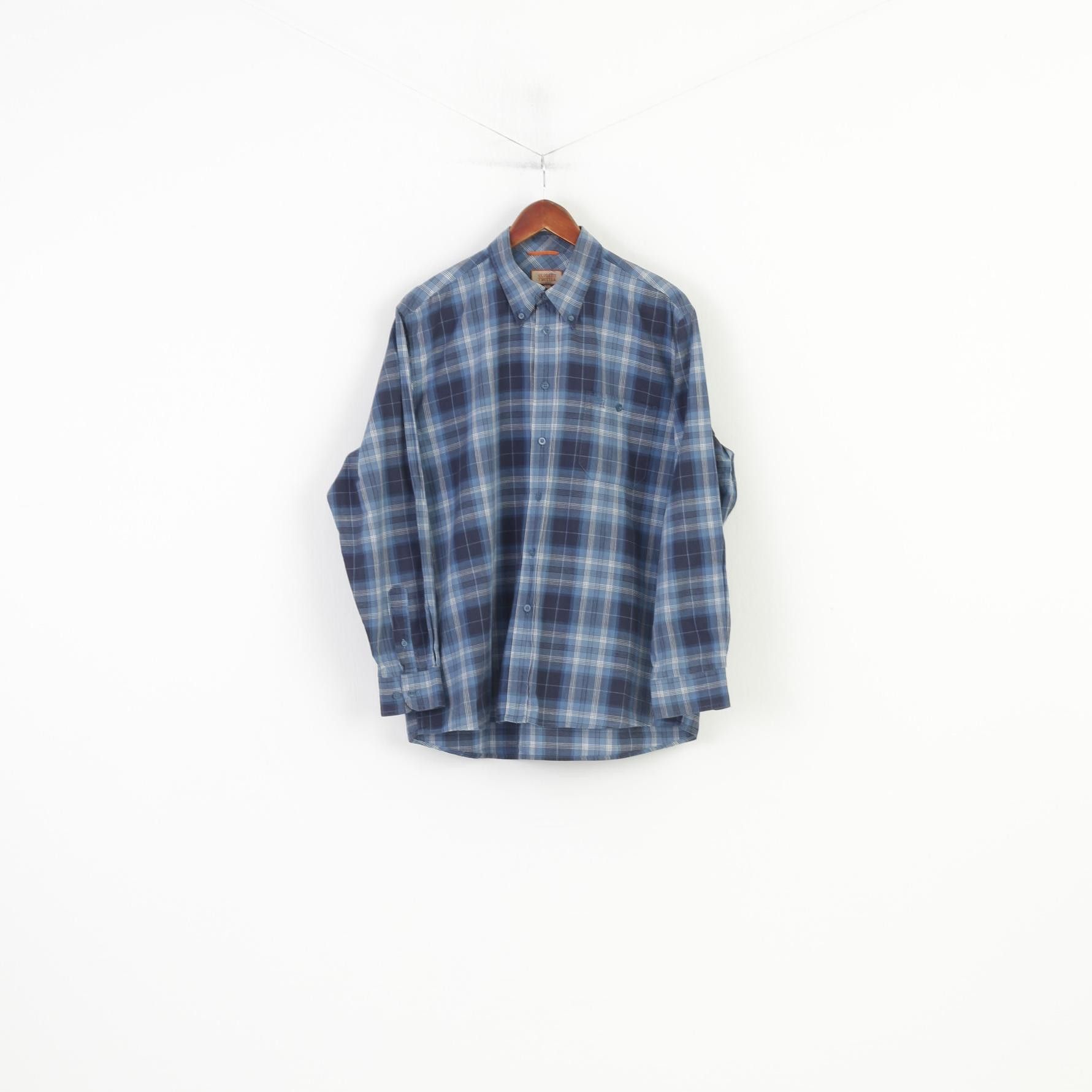 Vintage Globetrotter Men L 4142 Casual Shirt Checkered 3565 Size US L / EU 52-54 / 3 - 2 Thumbnail