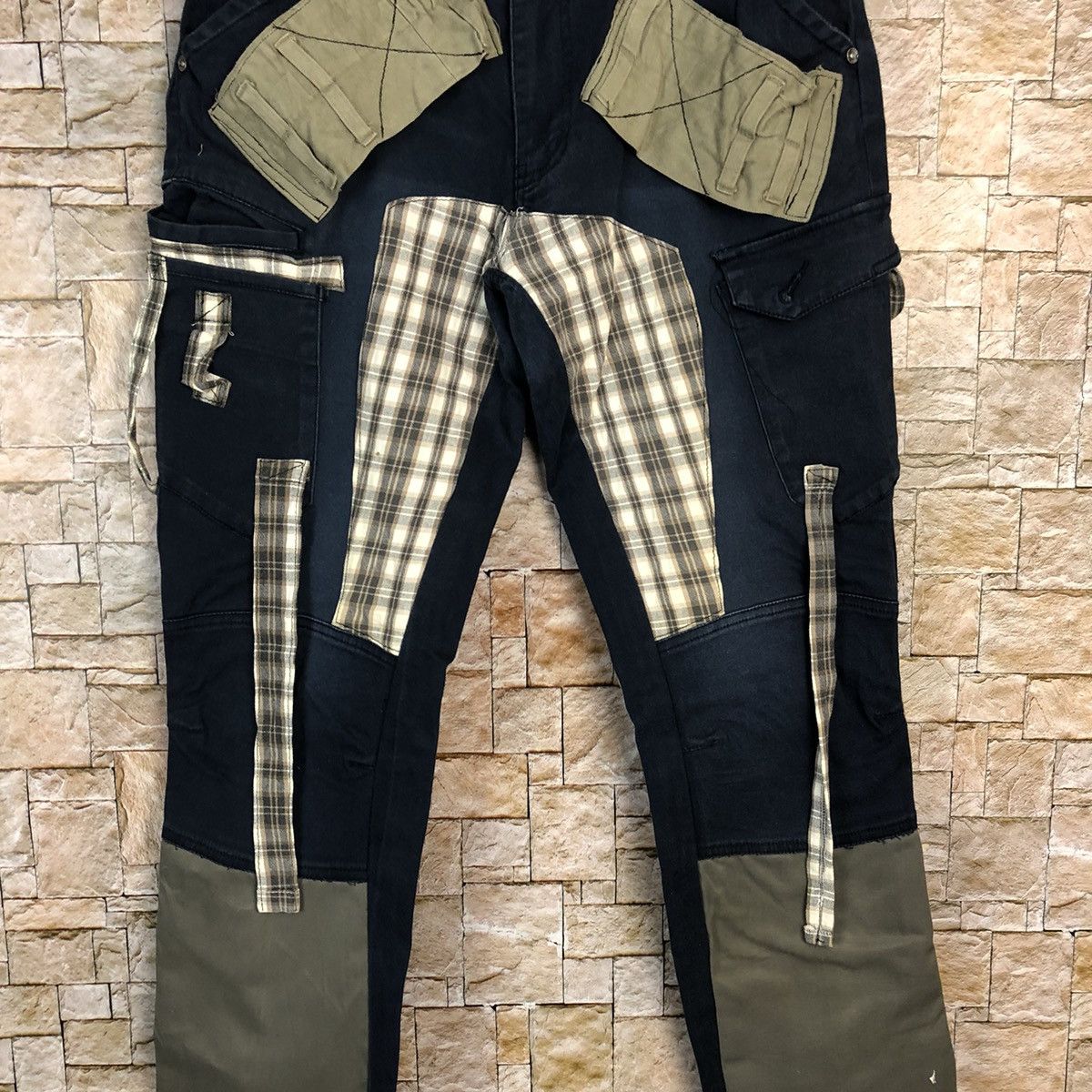 Japanese Brand DL Japanese Custom D.Blue Cargo Multipocket Pants #A354 Size US 31 - 6 Thumbnail