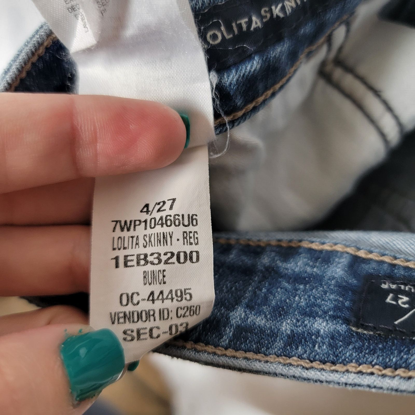 Lucky Brand Lucky Brand Low Rise Skinny Jeans Size 4 Size 27" / US 4 / IT 40 - 10 Thumbnail
