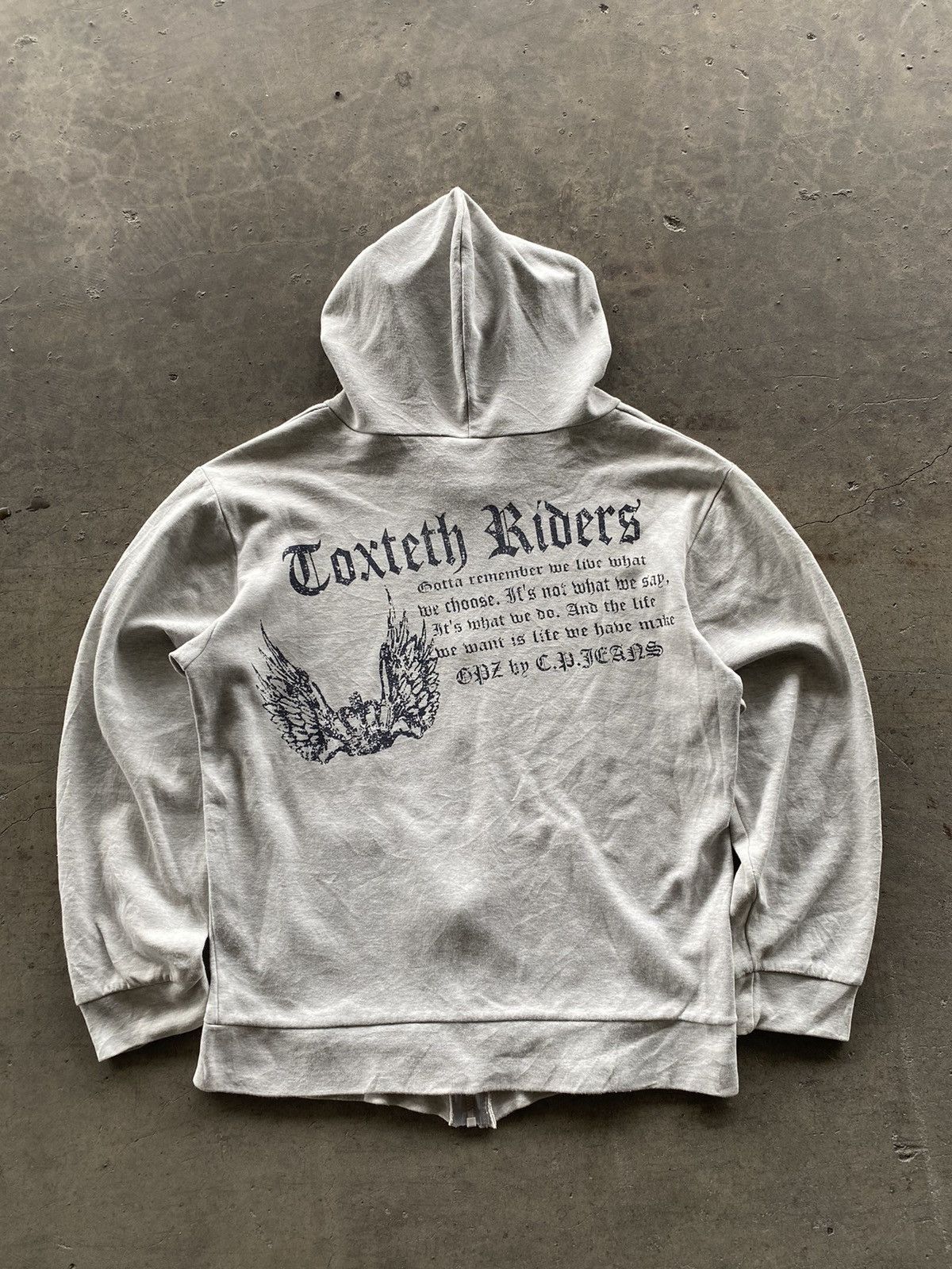 If Six Was Nine 2000s WOW - Death Poem Zip Hoodie Size US M / EU 48-50 / 2 - 5 Thumbnail