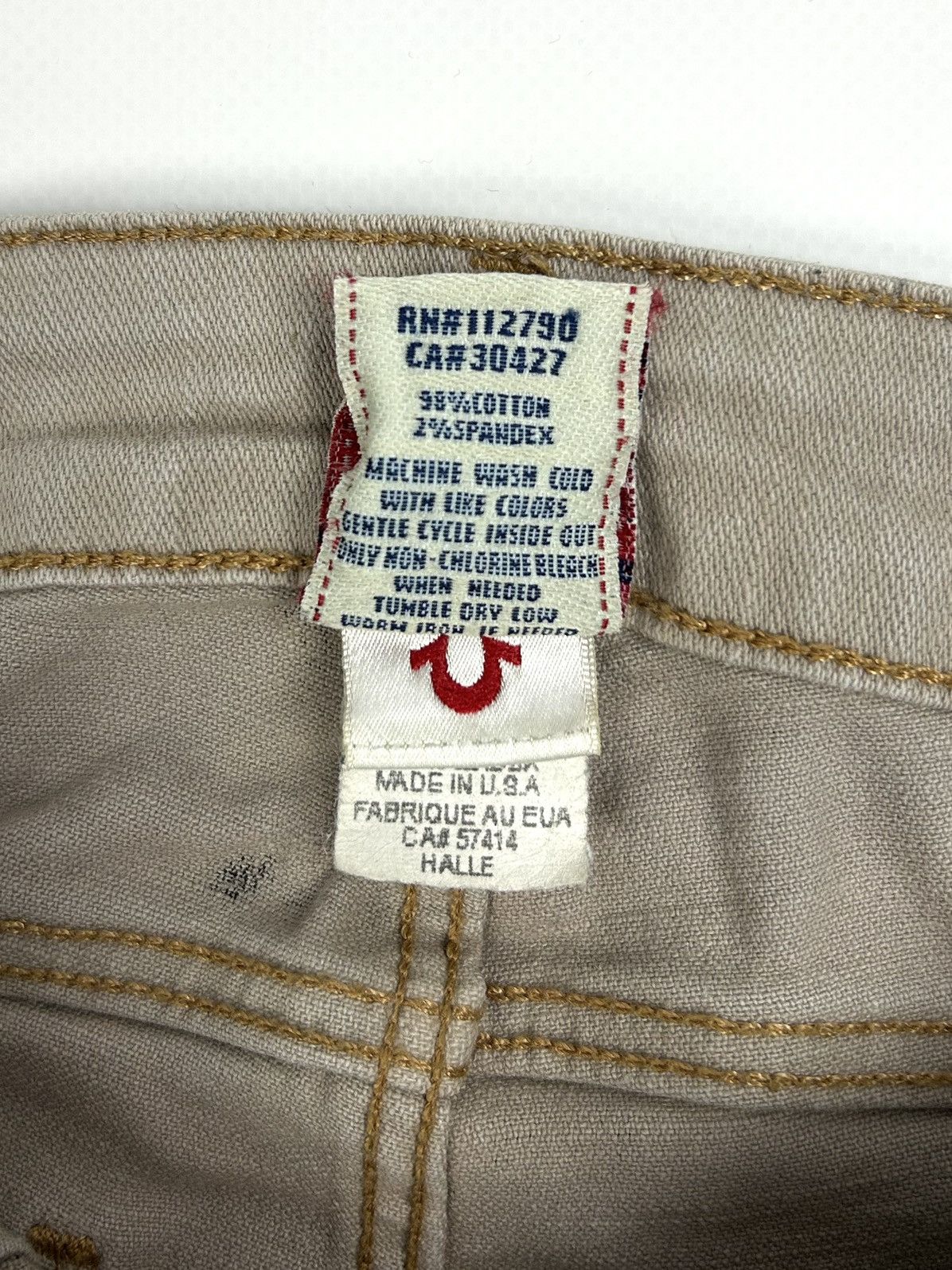 True Religion rare True Religion Leopard Jeans Skinny Made In USA Y2K Size 25" / US 0 / IT 36 - 22 Thumbnail
