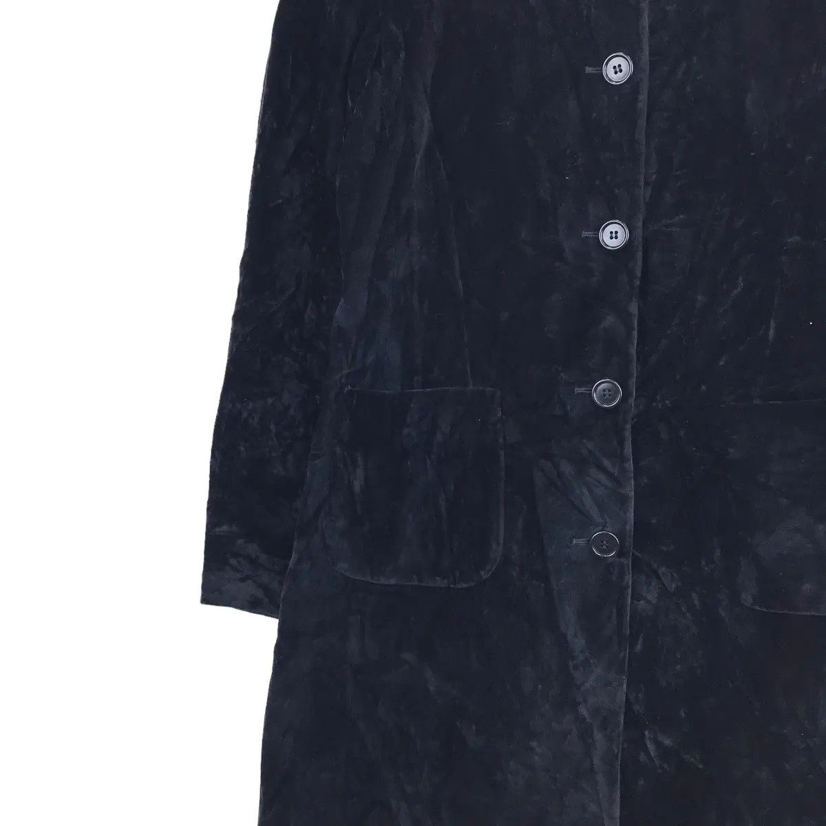 Aspesi Vintage ASPESI ITALY BLU Collection Suede Velvet Trench Coat Size S / US 4 / IT 40 - 5 Thumbnail