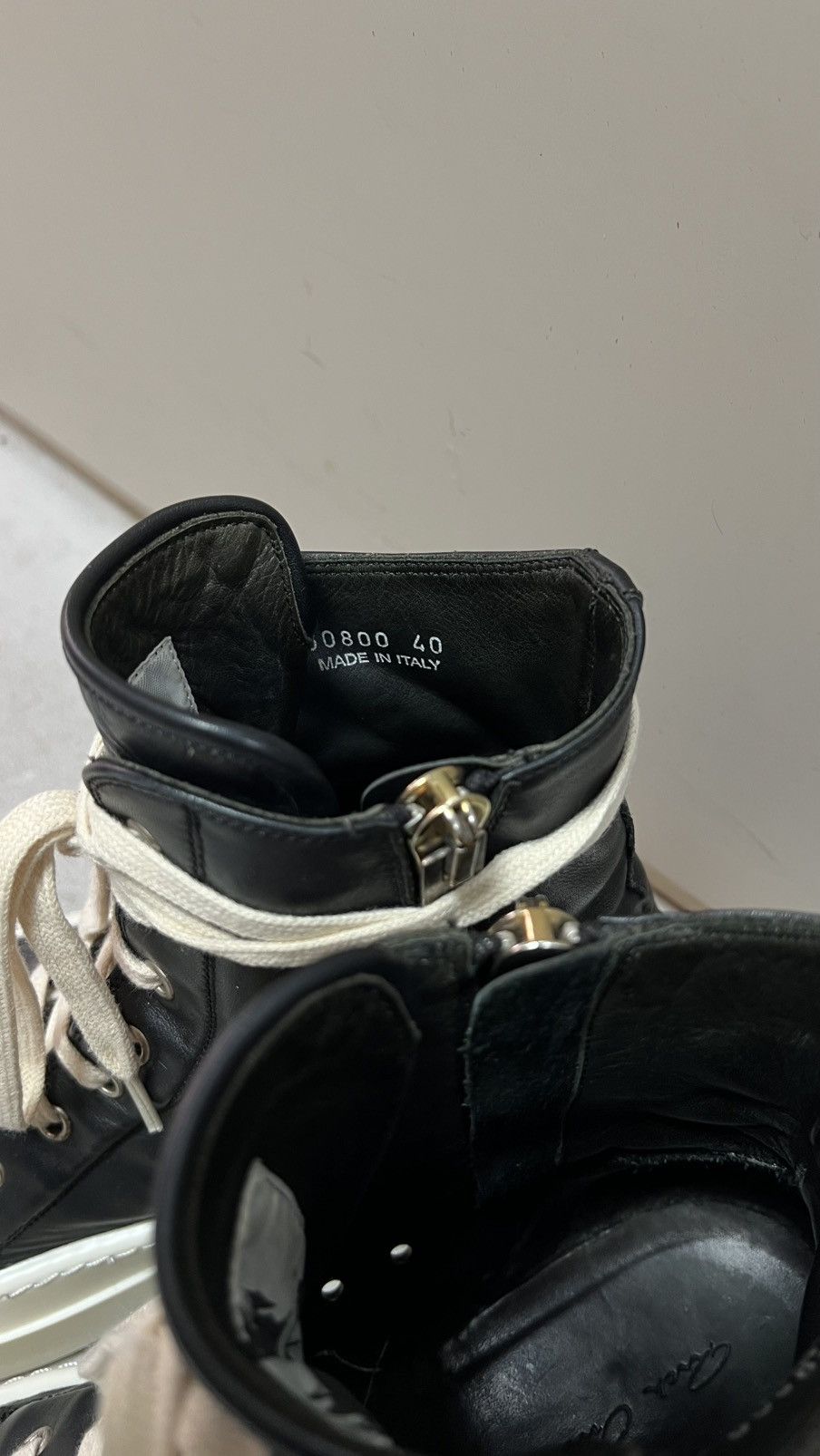 Rick Owens Rick owens drkahdw ramones high top sneaker sz40 Size US 7 / EU 40 - 8 Thumbnail