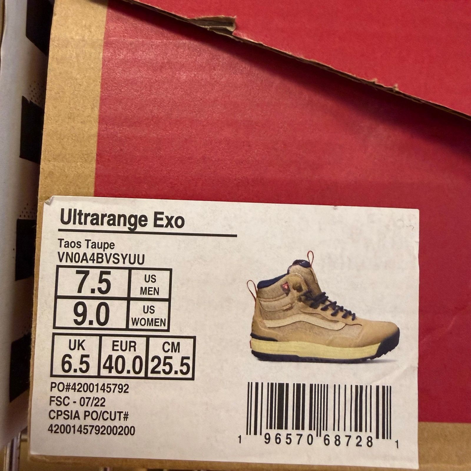 Vans VANS WOMEN'S 9 ULTRARANGE EXO MTE 2 ALL WEATHER BOOTS TAOS Size US 9 / IT 39 - 6 Thumbnail