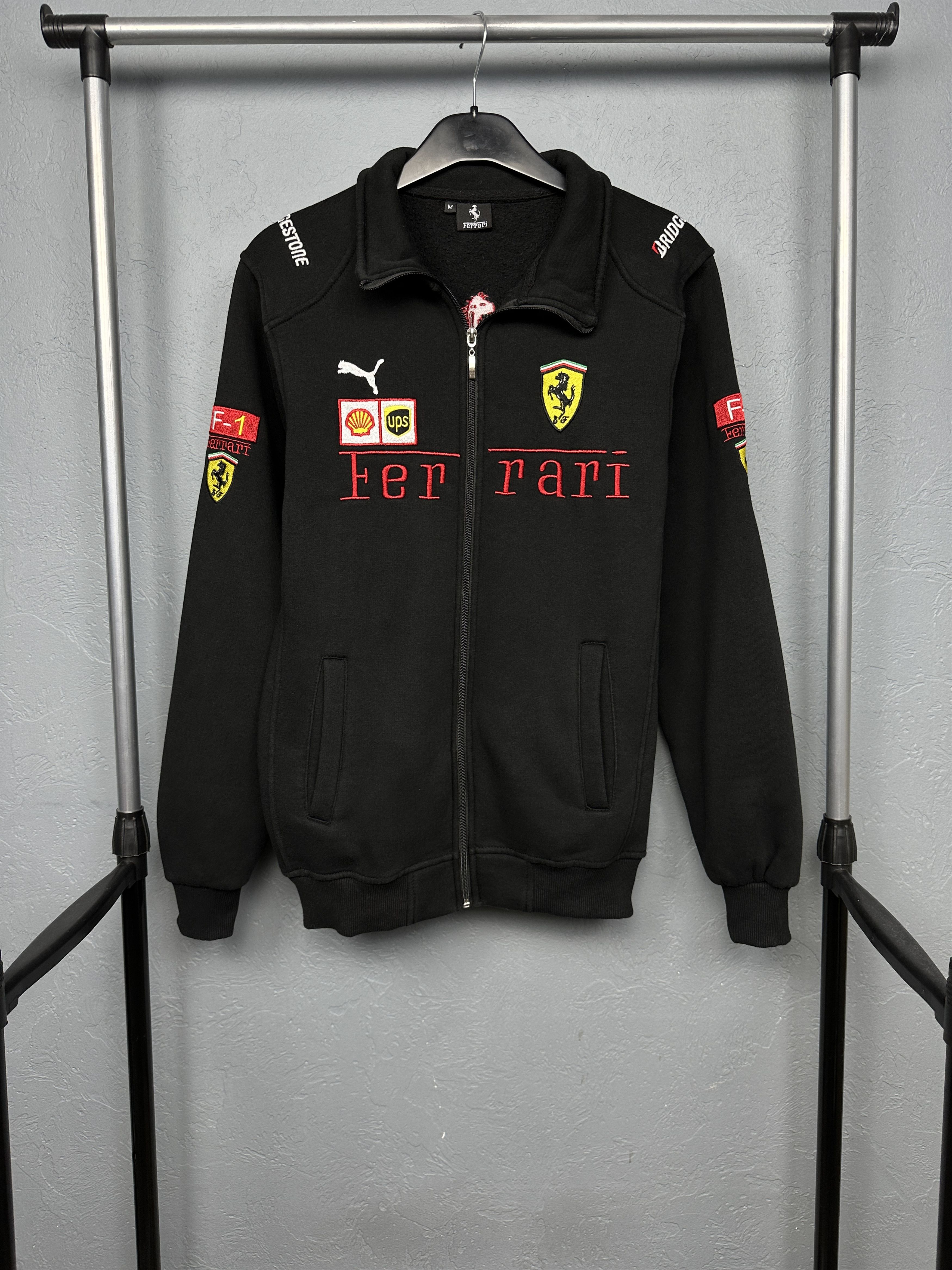 Formula 1 Formula 1 Ferrari team logo Vintage Mens Zip Hoodie Size US M / EU 48-50 / 2 - 1 Thumbnail