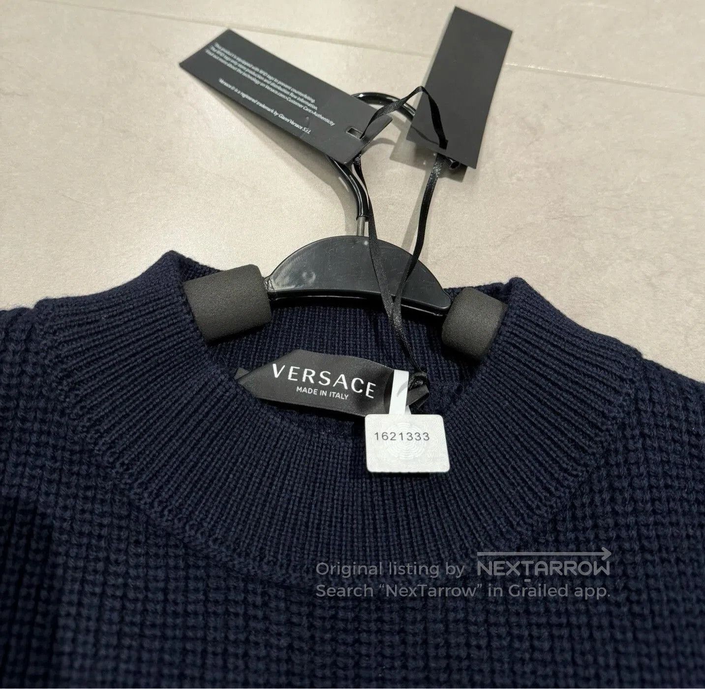 Versace Versace Pure Wool Men's Sweater. Size US M / EU 48-50 / 2 - 6 Thumbnail