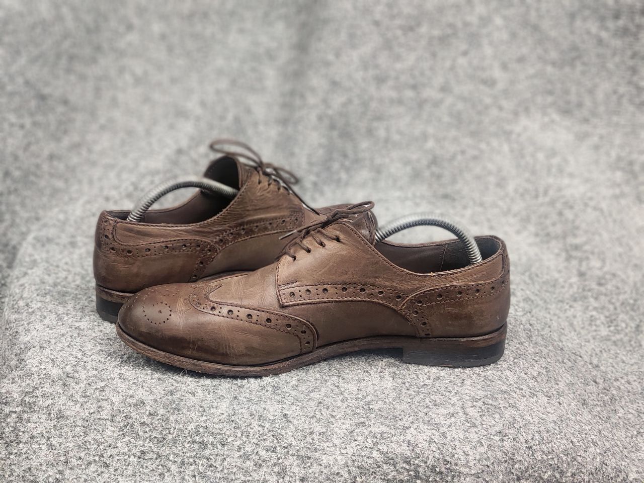 MoMA Moma Italy Design Luxe Oxford Dress Shoes Leather Brown Size US 10 / IT 40 - 12 Thumbnail