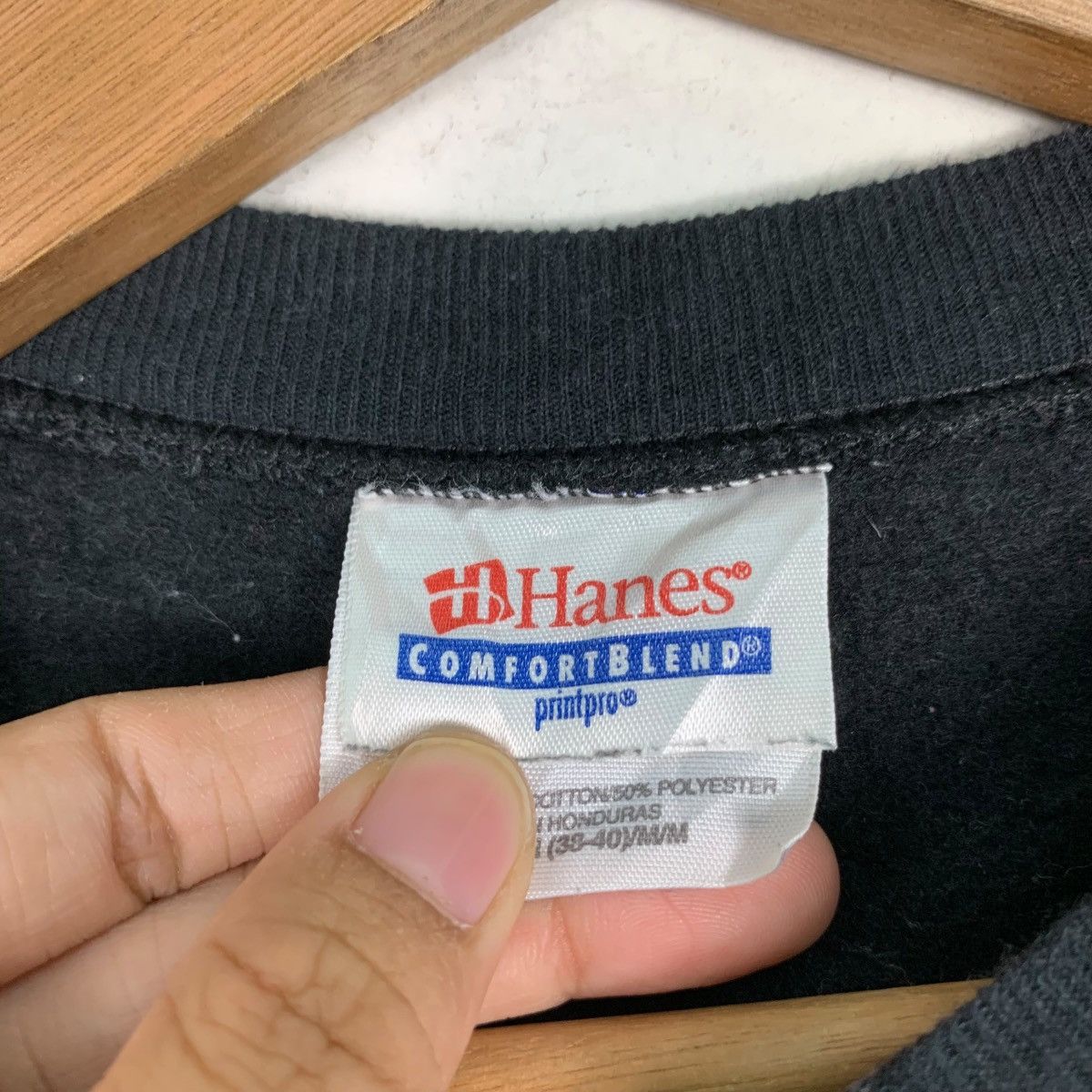 Hanes EXPERIENCE Keep it Real Life Big Logo Sweatshirts #0742-C34 Size US M / EU 48-50 / 2 - 12 Thumbnail