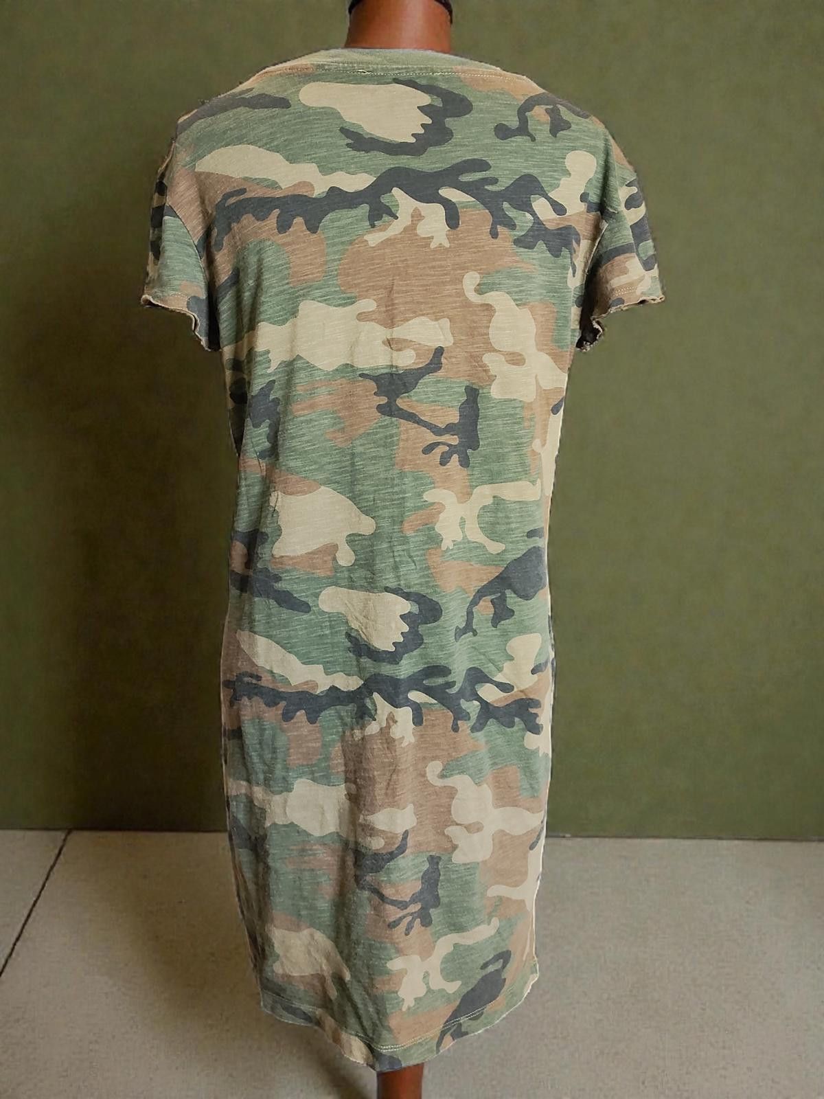 Sanctuary Sanctuary Women's Camouflage Casual T-Shirt Dress Green XS Size XS / US 0-2 / IT 36-38 - 6 Thumbnail