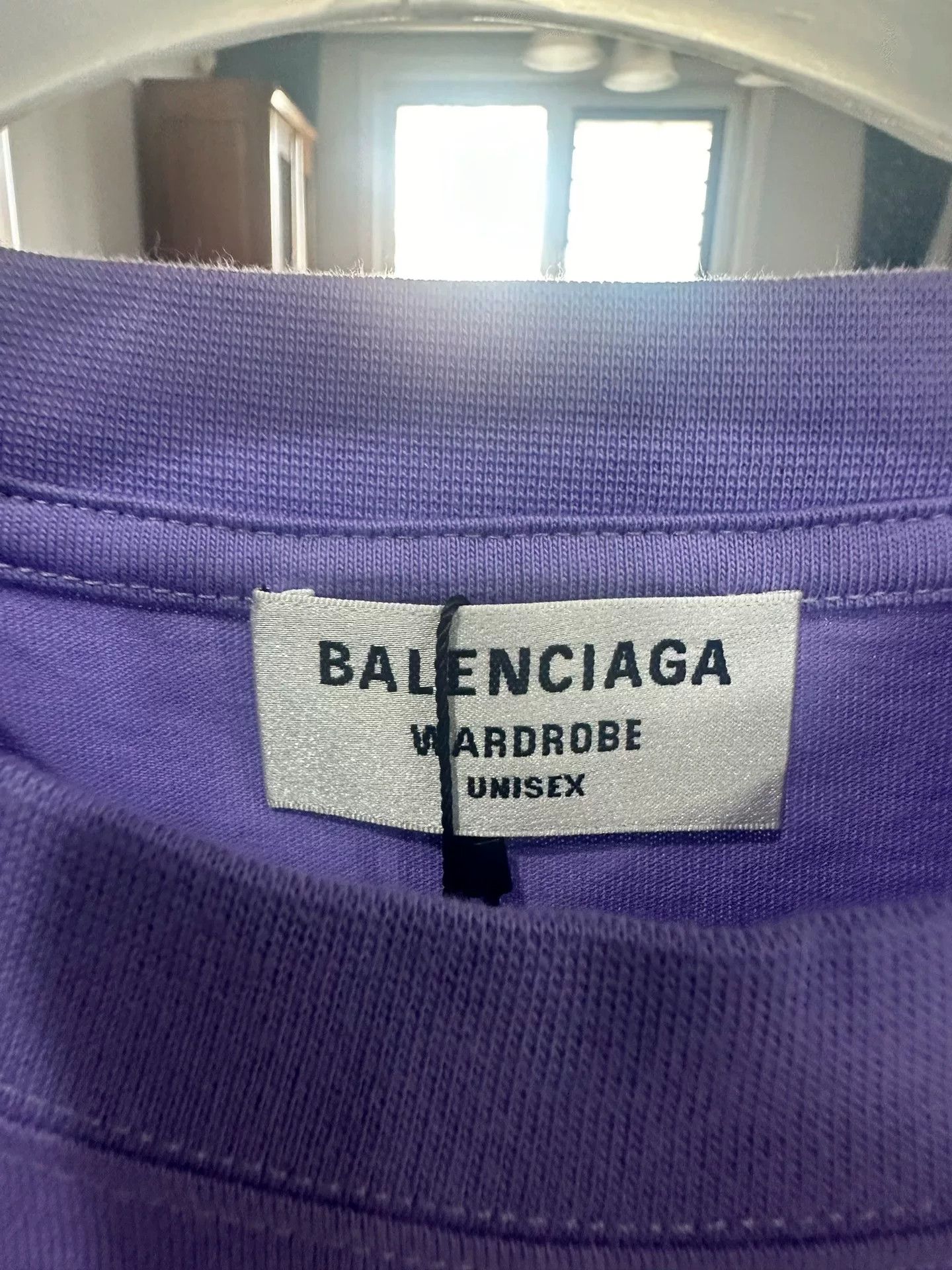 Balenciaga balenciaga logo t-shirt in vibrant purple Size US M / EU 48-50 / 2 - 3 Thumbnail