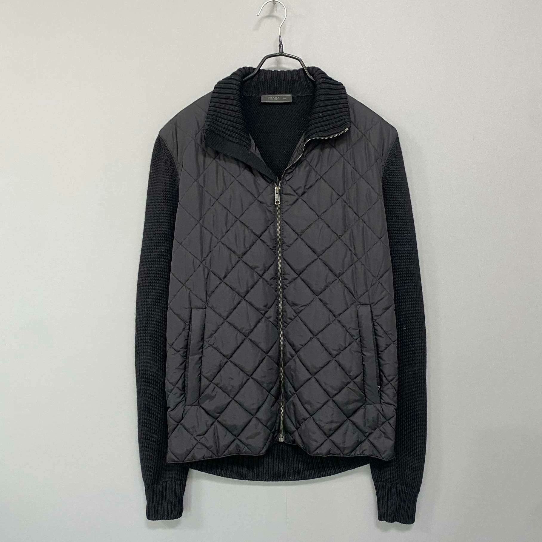 Prada Prada Knit Cotton Black Heavy Coat xl Men Size US XL / EU 56 / 4 - 1 Thumbnail