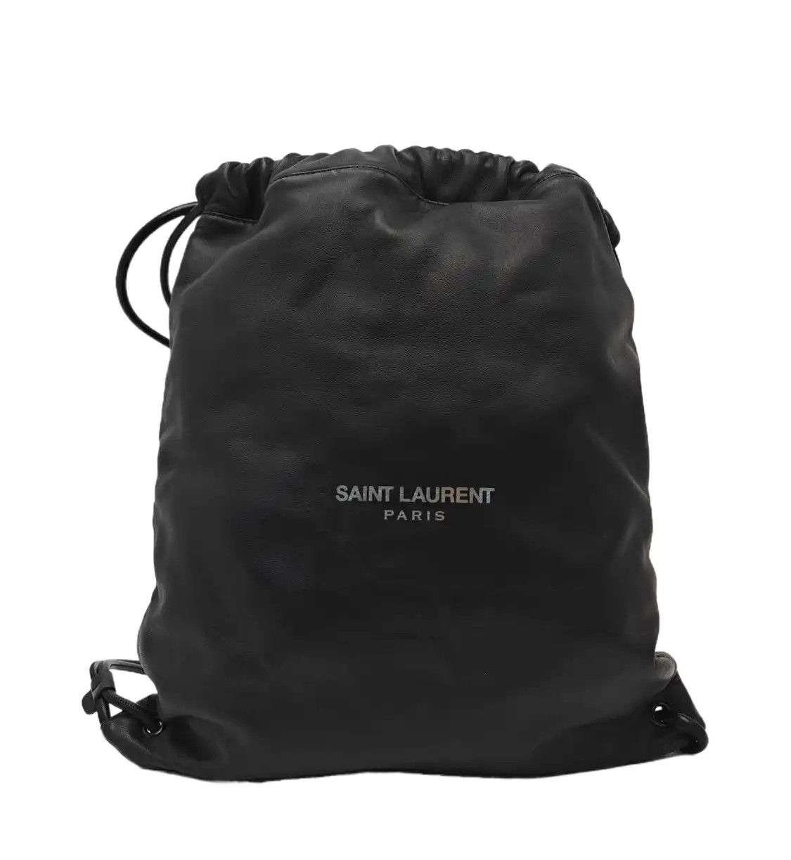Saint Laurent Paris Saint Laurent Paris YSL black cowhide leather backpack sub-pocket Size ONE SIZE - 1 Thumbnail