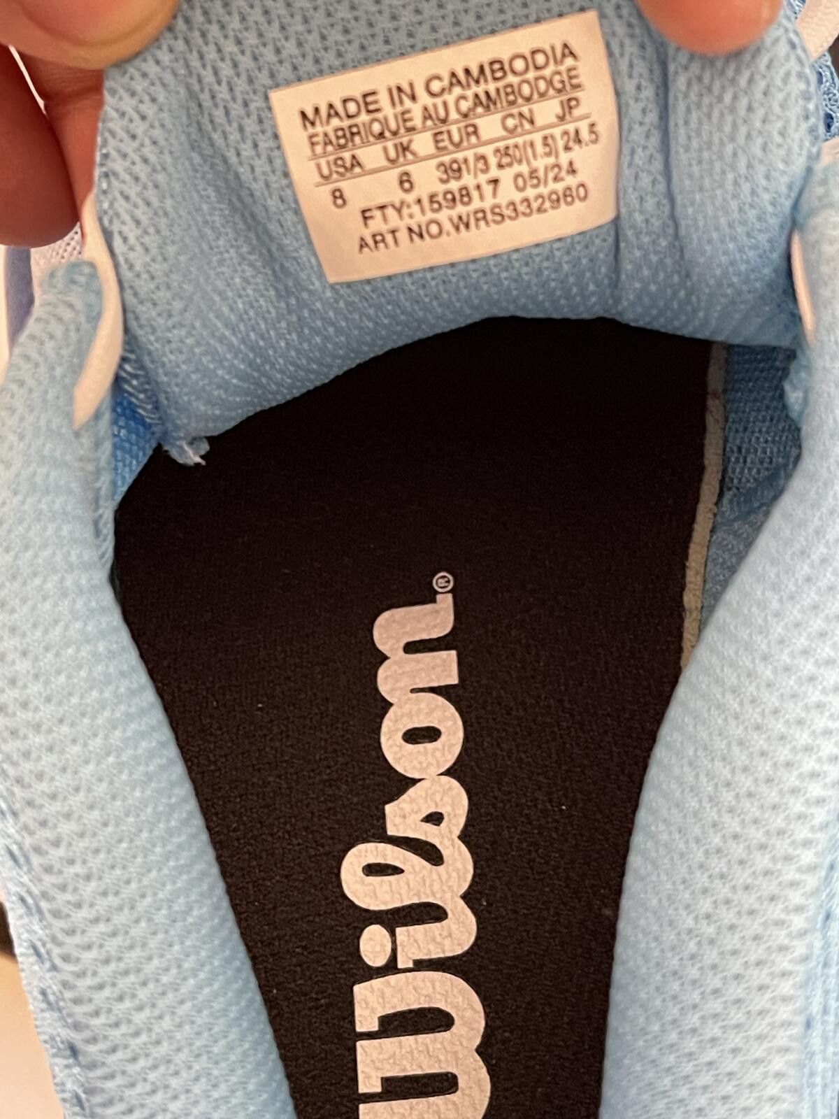 Wilson Wilson Rush Pro Lite Women's Size 8 Tennis Shoes Blue White Size US 8 / IT 38 - 4 Thumbnail
