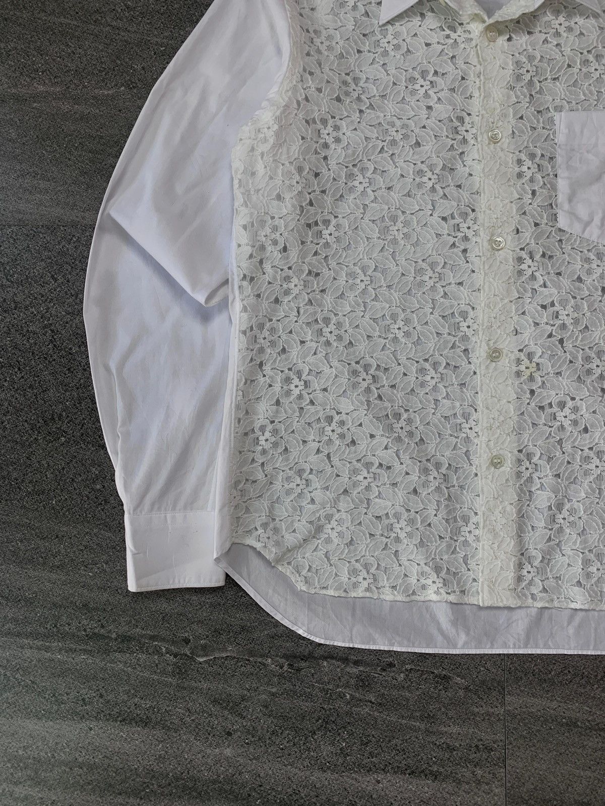 Comme des Garcons SHIRT Flowery Brocade Patchwork Shirt Size US S / EU 44-46 / 1 - 4 Thumbnail