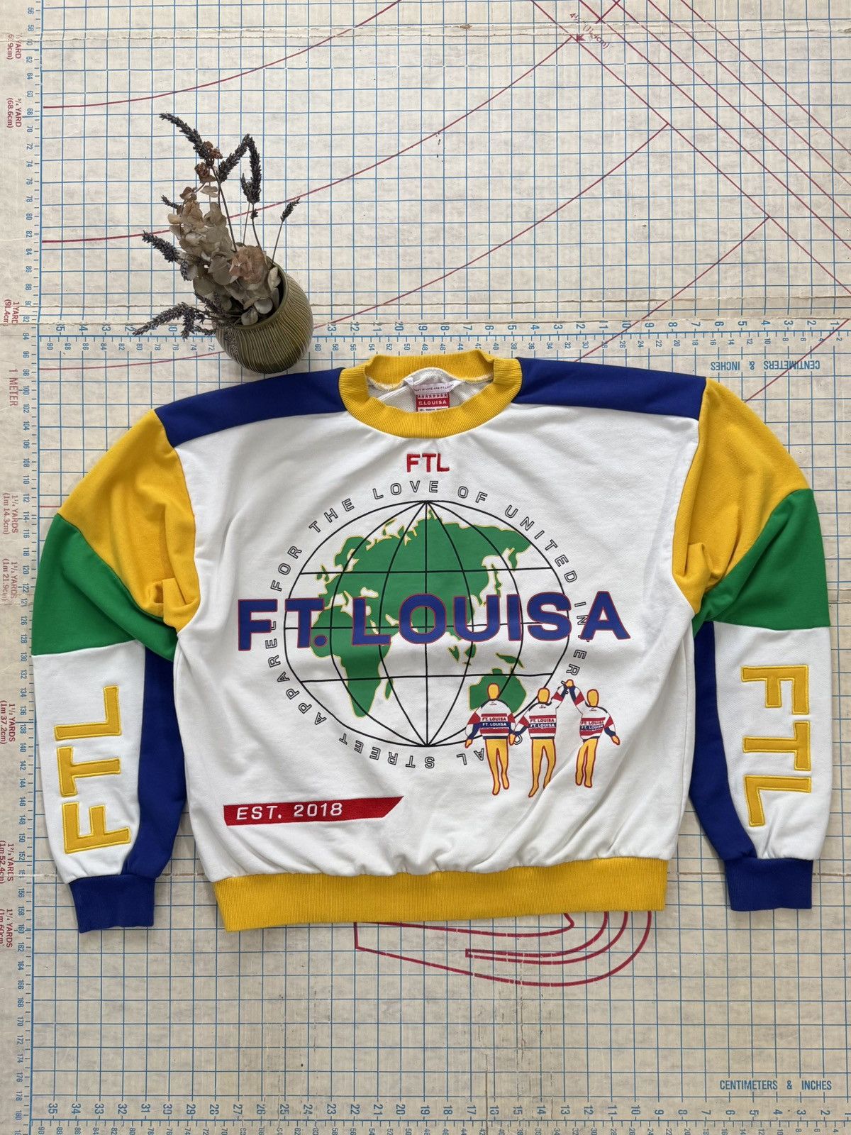 Other Ft. Louisa FTL Multi Color Panel Crewneck Sweater Medium Size US M / EU 48-50 / 2 - 3 Thumbnail
