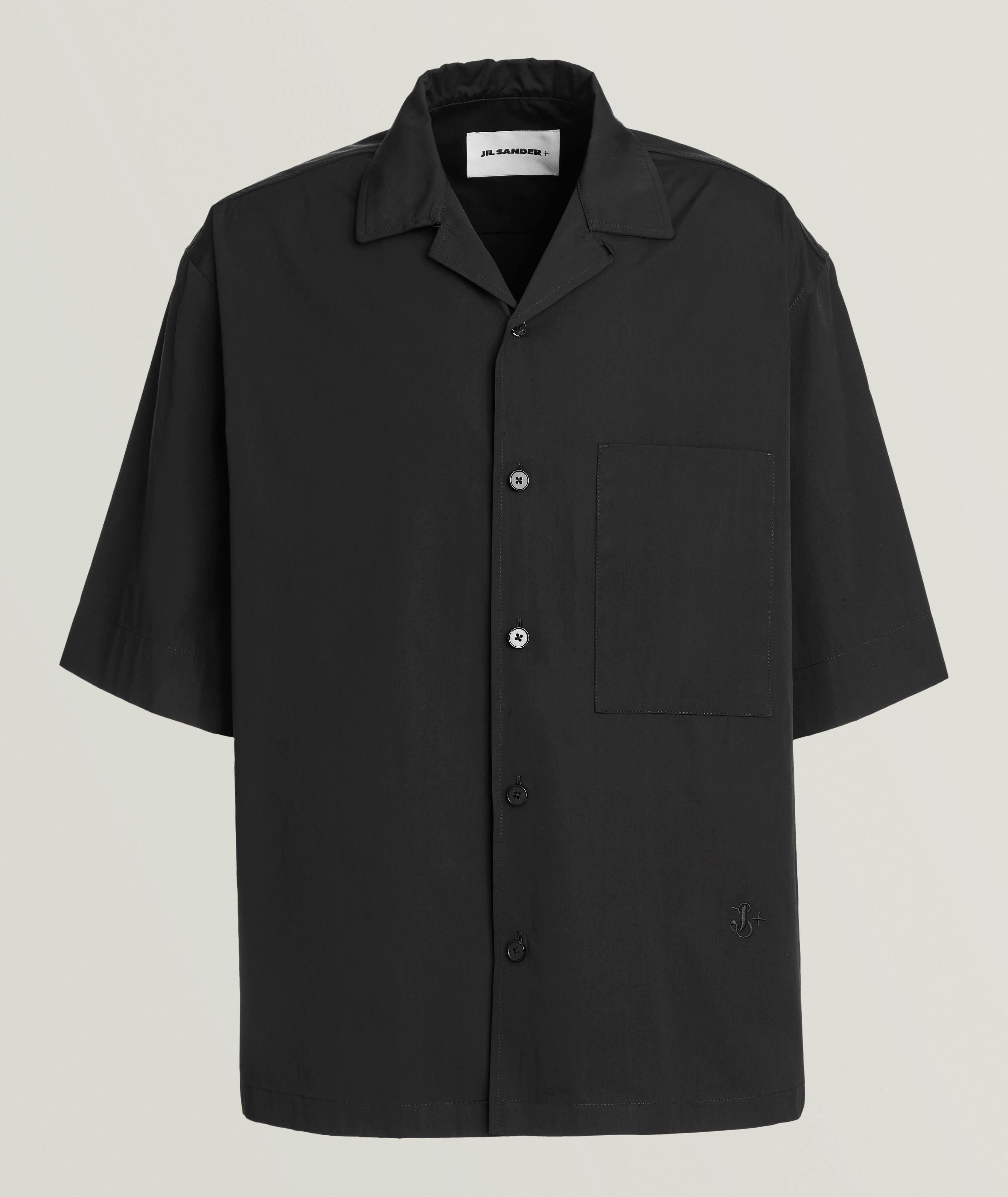 Jil Sander o1loc1c0426 Relaxed Fit Short Sleeve Shirt in Black Size S / US 4 / IT 40 - 1 Preview