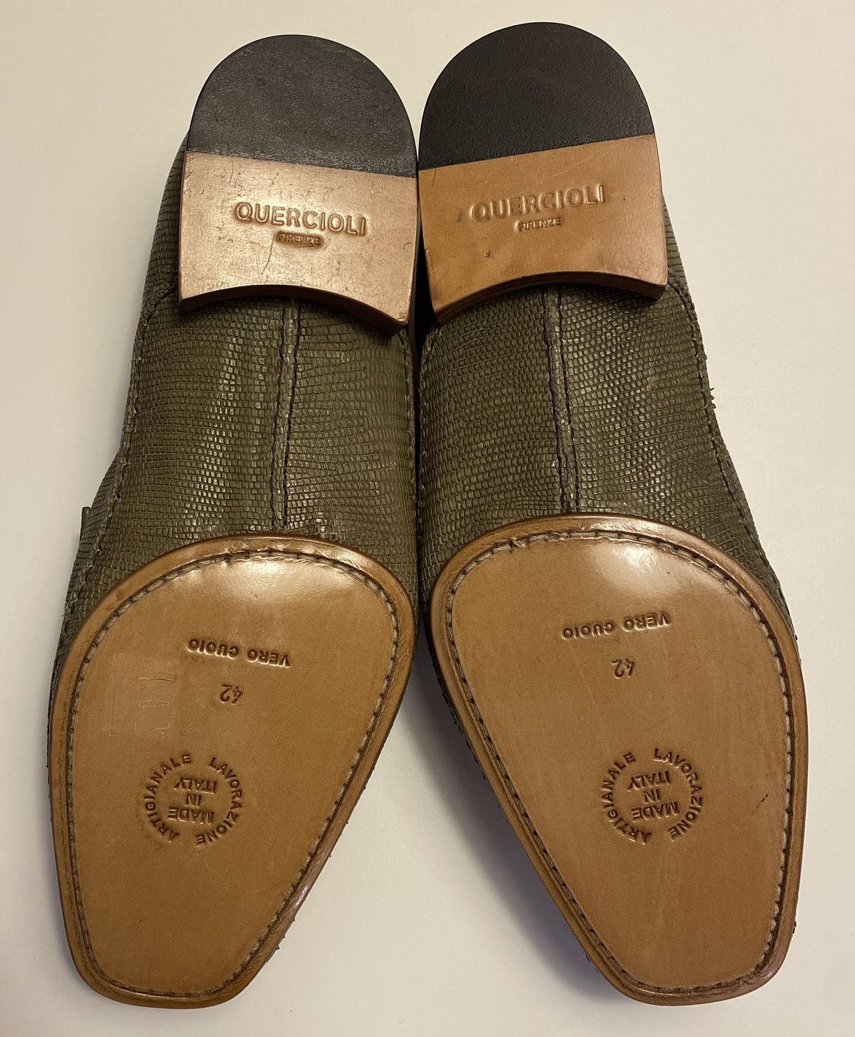 Quercioli Green Lizard loafer Quercioli Size US 9 / EU 42 - 1 Thumbnail