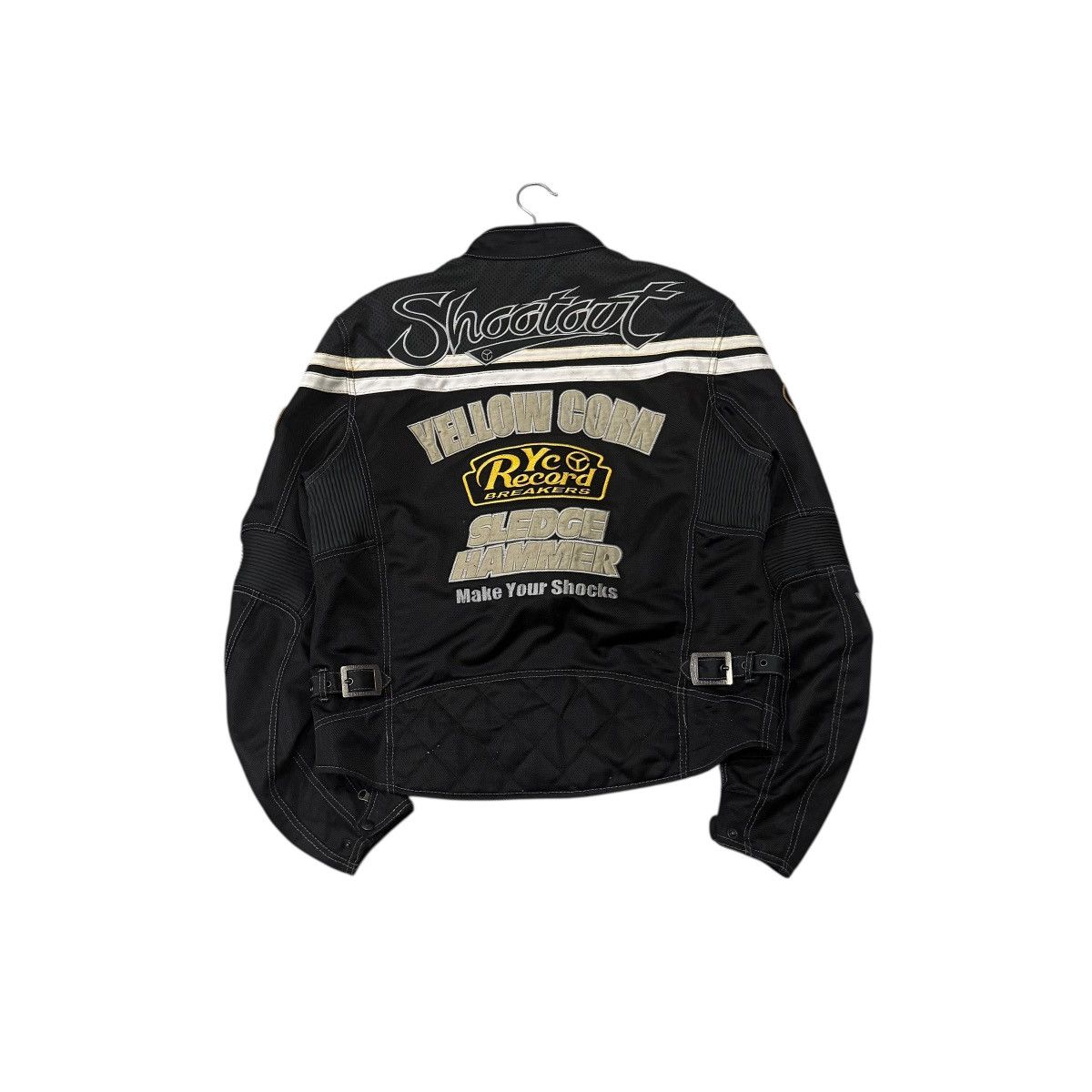 YELLOW CORN Vintage Yellowcorn Sledgehammer Moto Racing Padded Jacket Size US L / EU 52-54 / 3 - 8 Thumbnail
