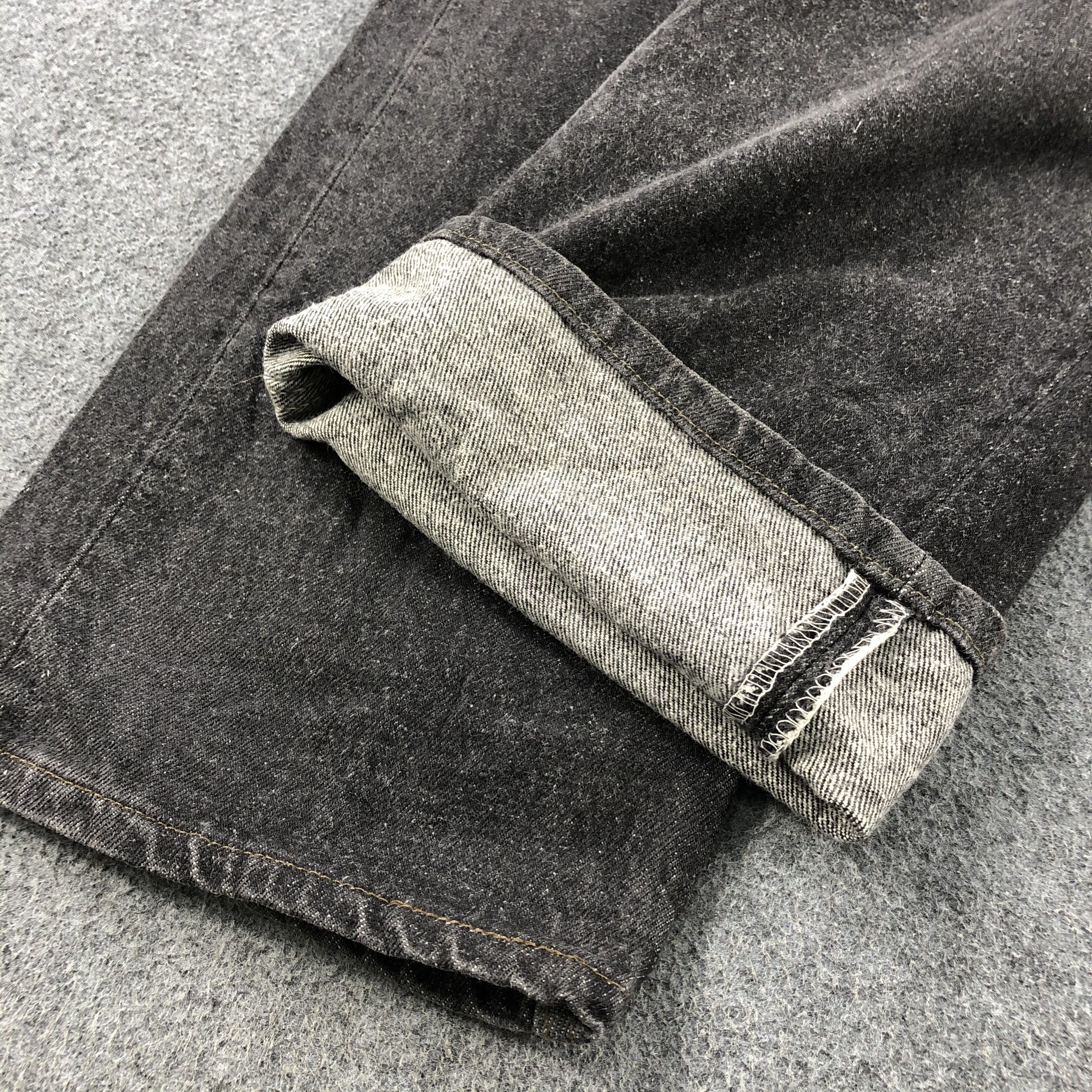 Levi's Vintage 90s Distress Levis 501 Black Jeans-JM1598 Size US 38 / EU 54 - 7 Thumbnail