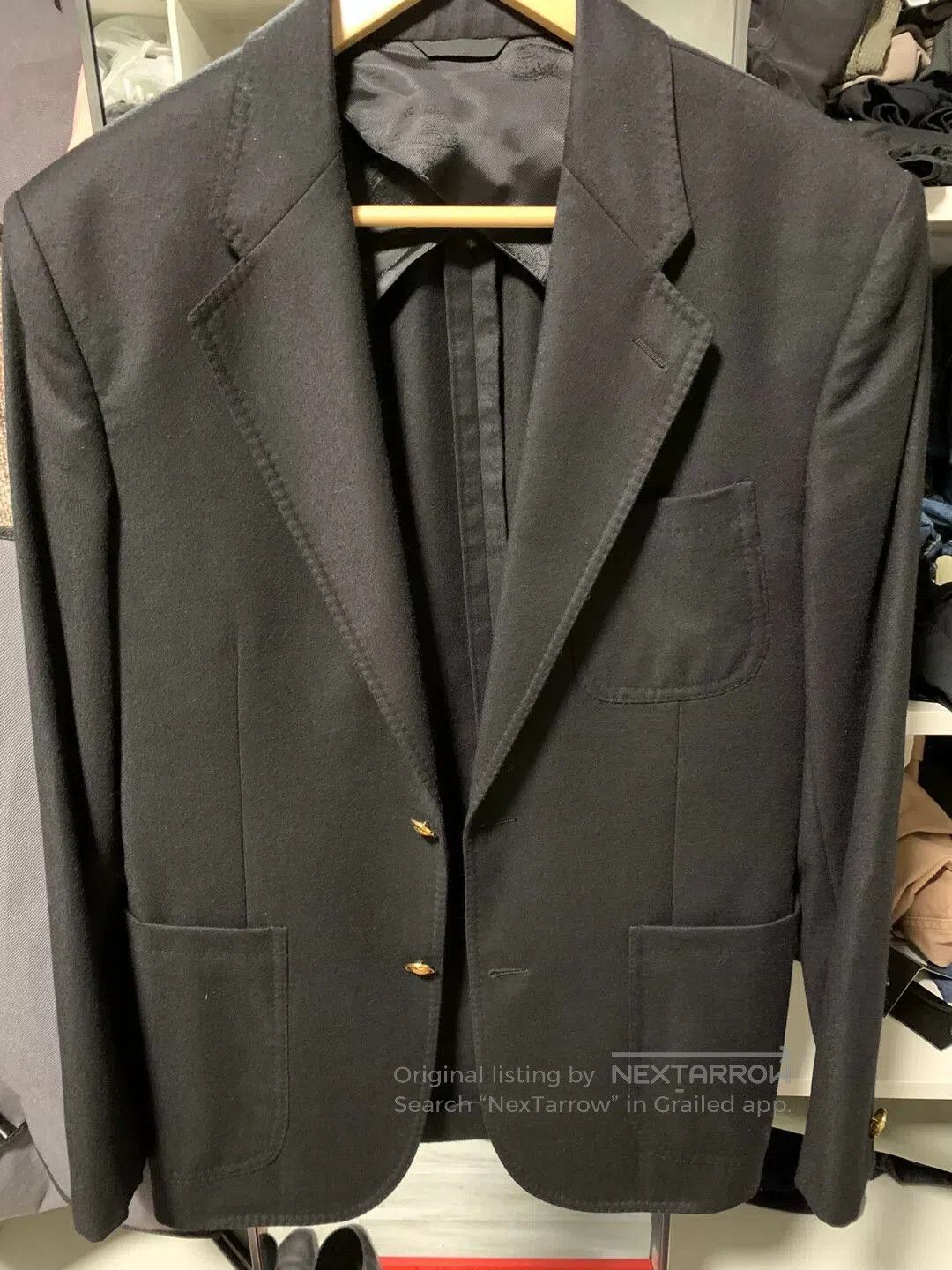 Versace versace cashmere wool blend blazer size 46. Size US M / EU 48-50 / 2 - 1 Thumbnail
