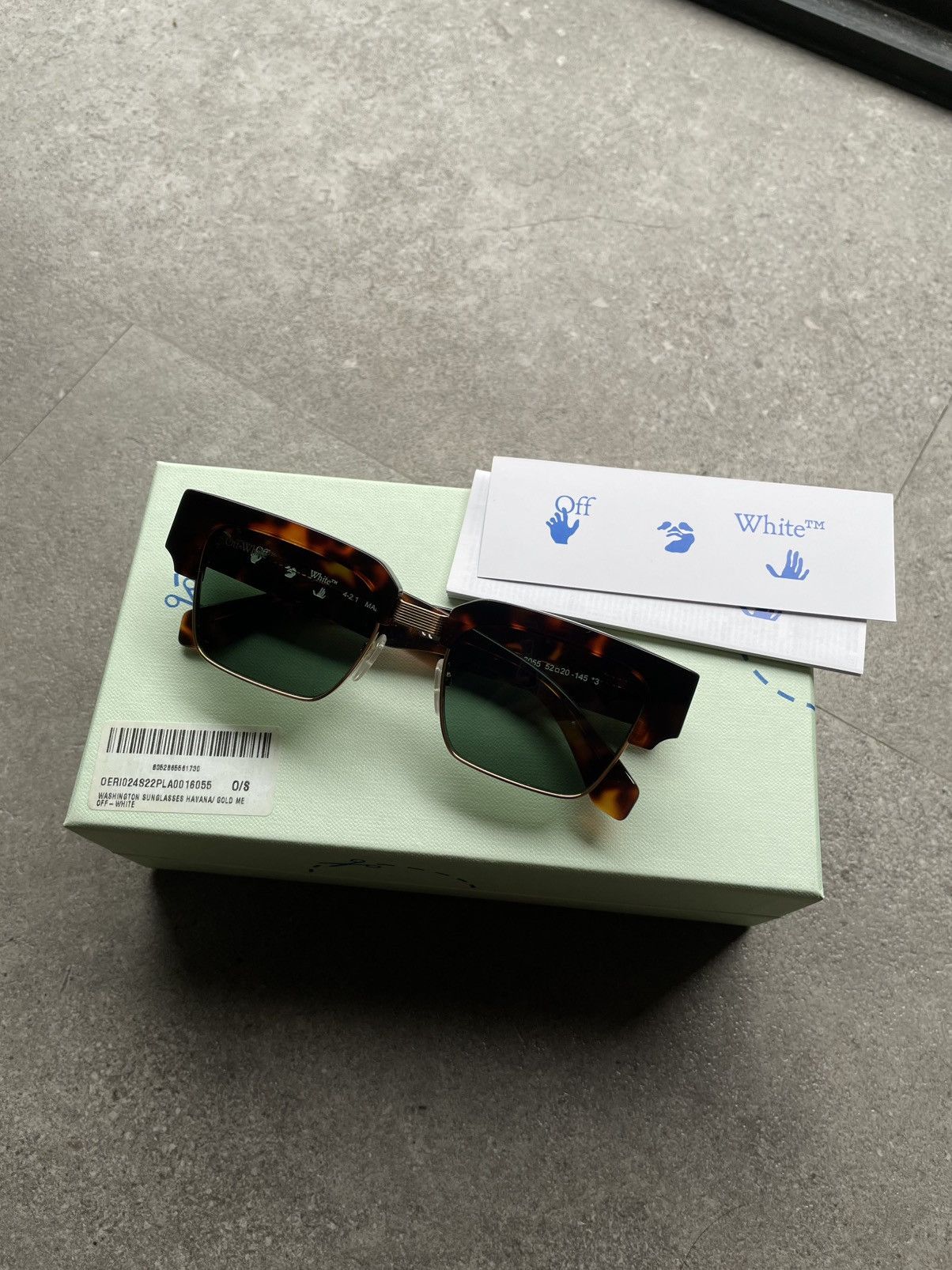 Off-White OFF WHITE Washington 055 Havana Sunglasses Size ONE SIZE - 10 Thumbnail