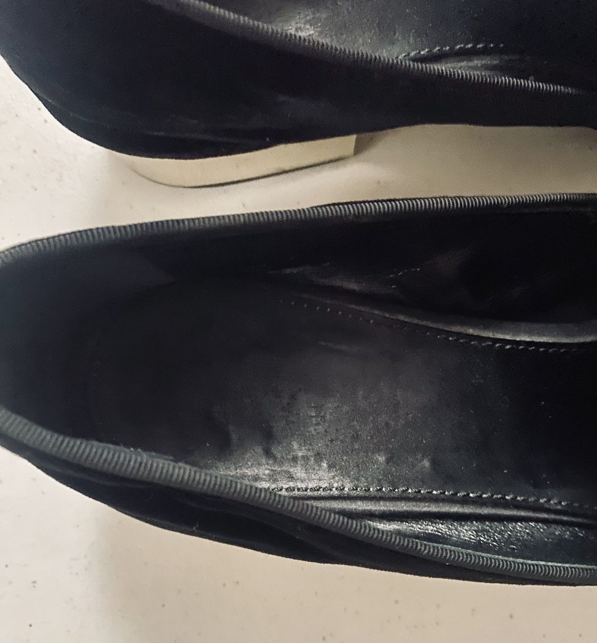 Giambattista Valli Giambattista Valli Black Velvet, Silk Mirrored Heel Loafer Size US 10 / IT 40 - 16 Thumbnail