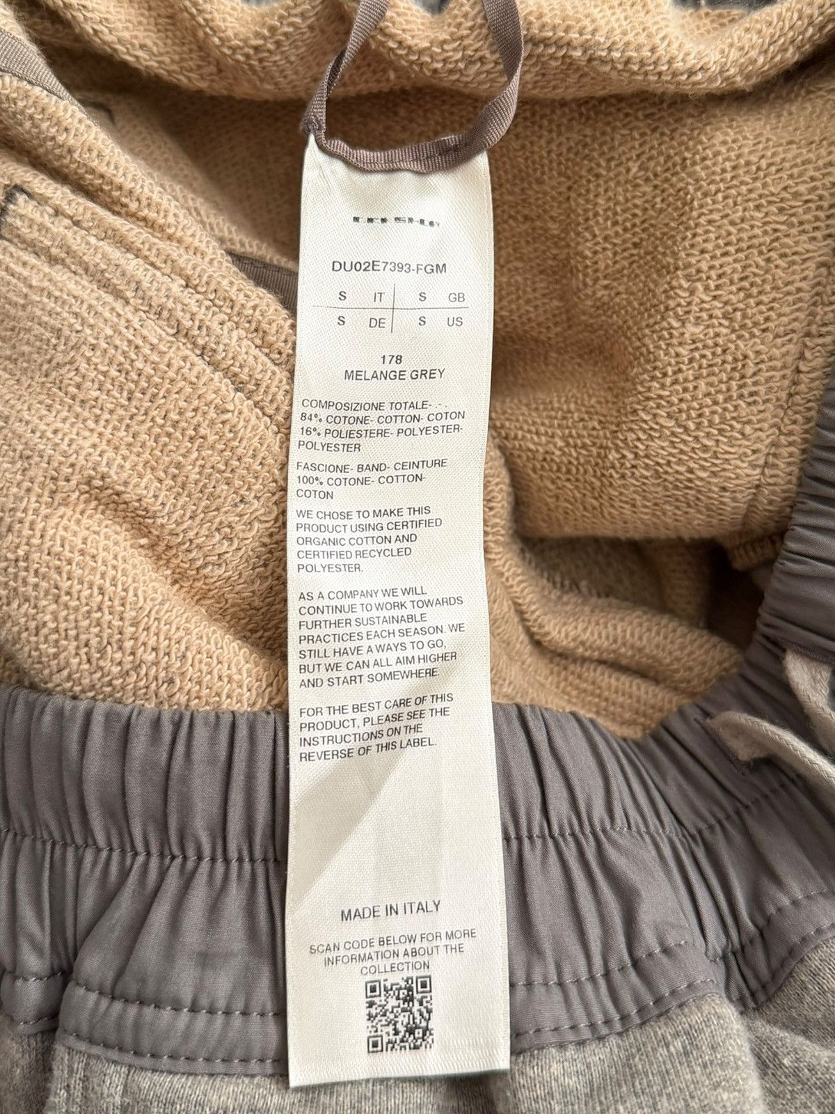 Rick Owens 2025 Melange Grey Terry Pusher Pants Size US 32 / EU 48 - 9 Thumbnail