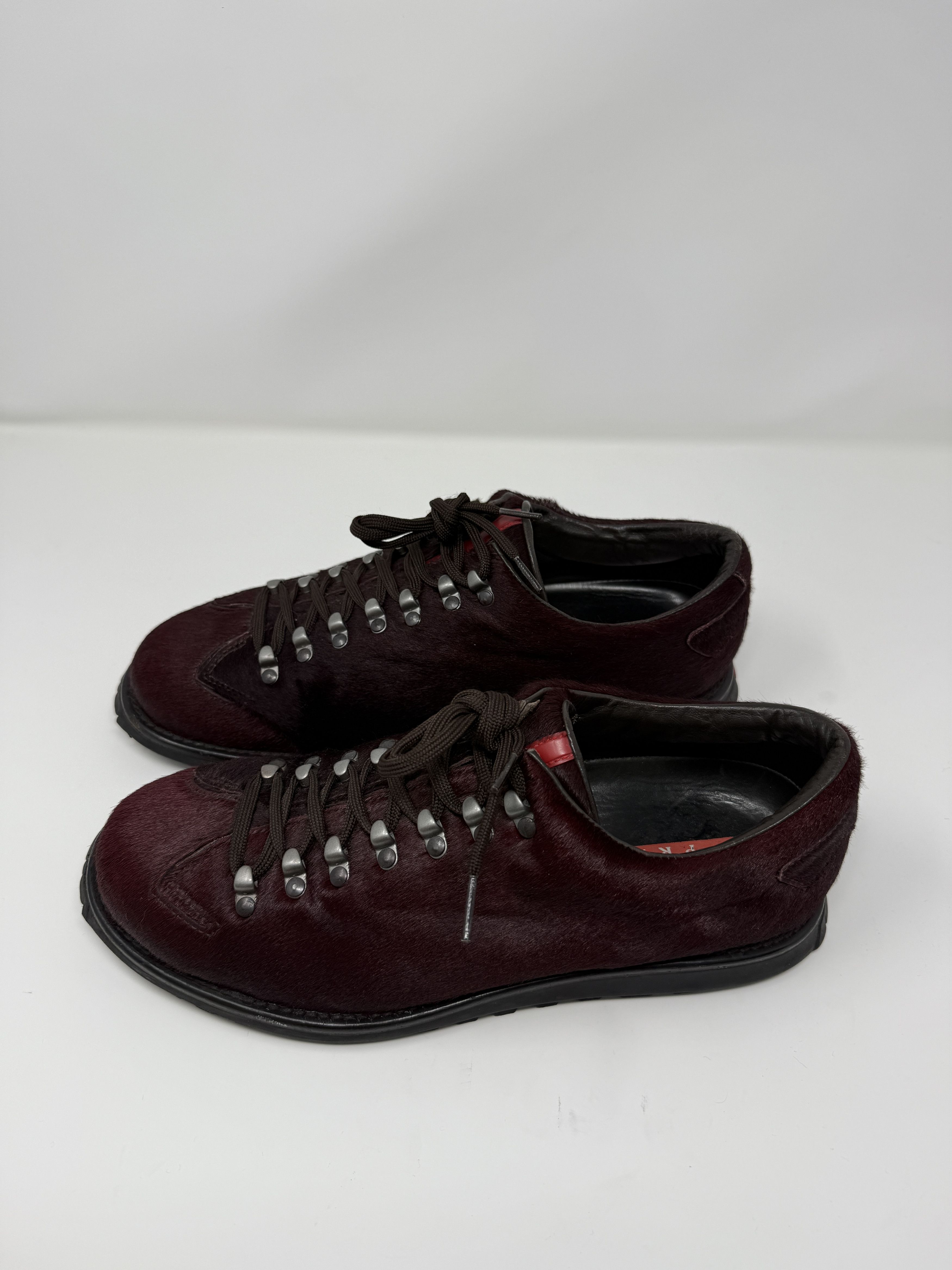 Prada Prada Linea Rossa Vintage Pony Hair Sport Boot Rich Burgundy Size US 9.5 / EU 42-43 - 3 Thumbnail