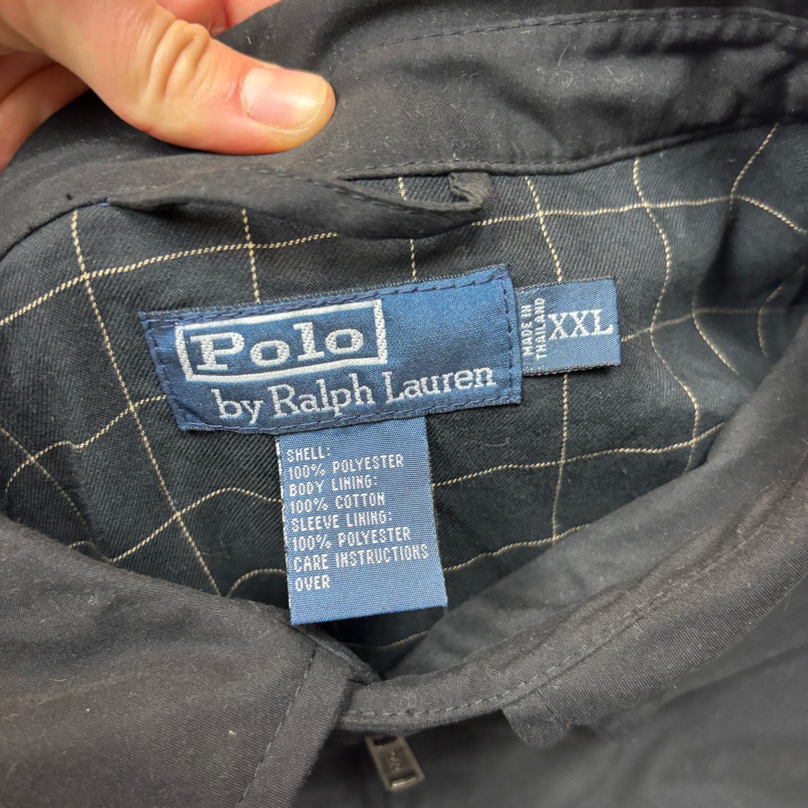 Polo Ralph Lauren VTG 90s Polo Ralph Lauren Bomber Jacket Plaid Black 2XL Size US XXL / EU 58 / 5 - 4 Thumbnail