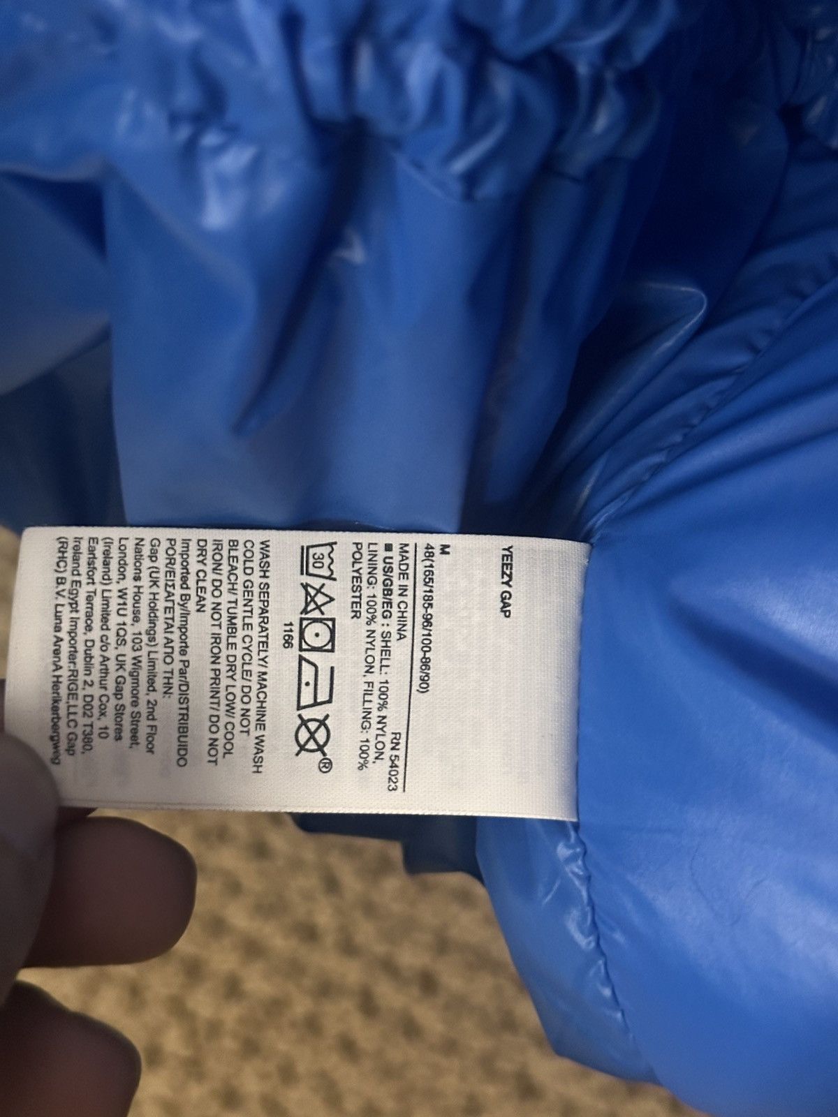 Gap Yeezy x GAP Round Jacket – Blue – Size Medium Size US M / EU 48-50 / 2 - 3 Thumbnail
